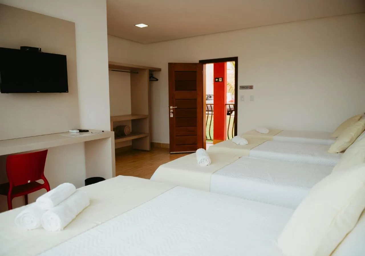 Bed in Hotel Chalé Capitólio