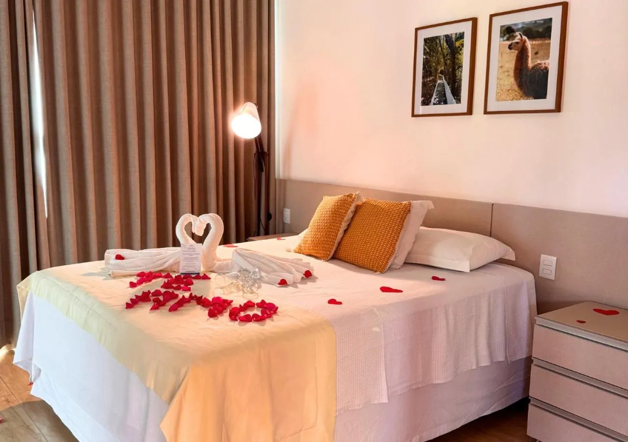 Bed in Hotel Chalé Capitólio