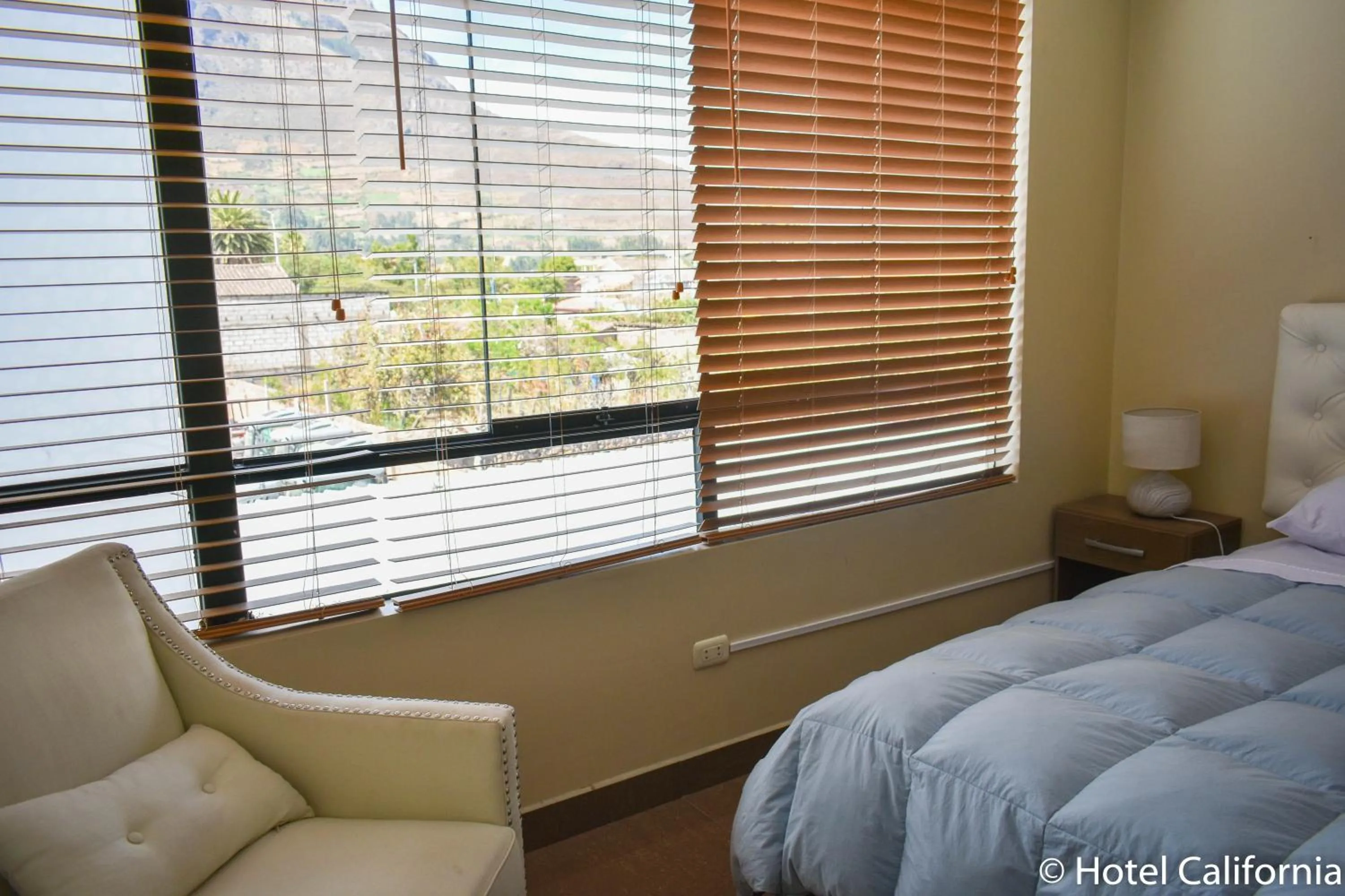 City view, Bed in Hotel California Calca