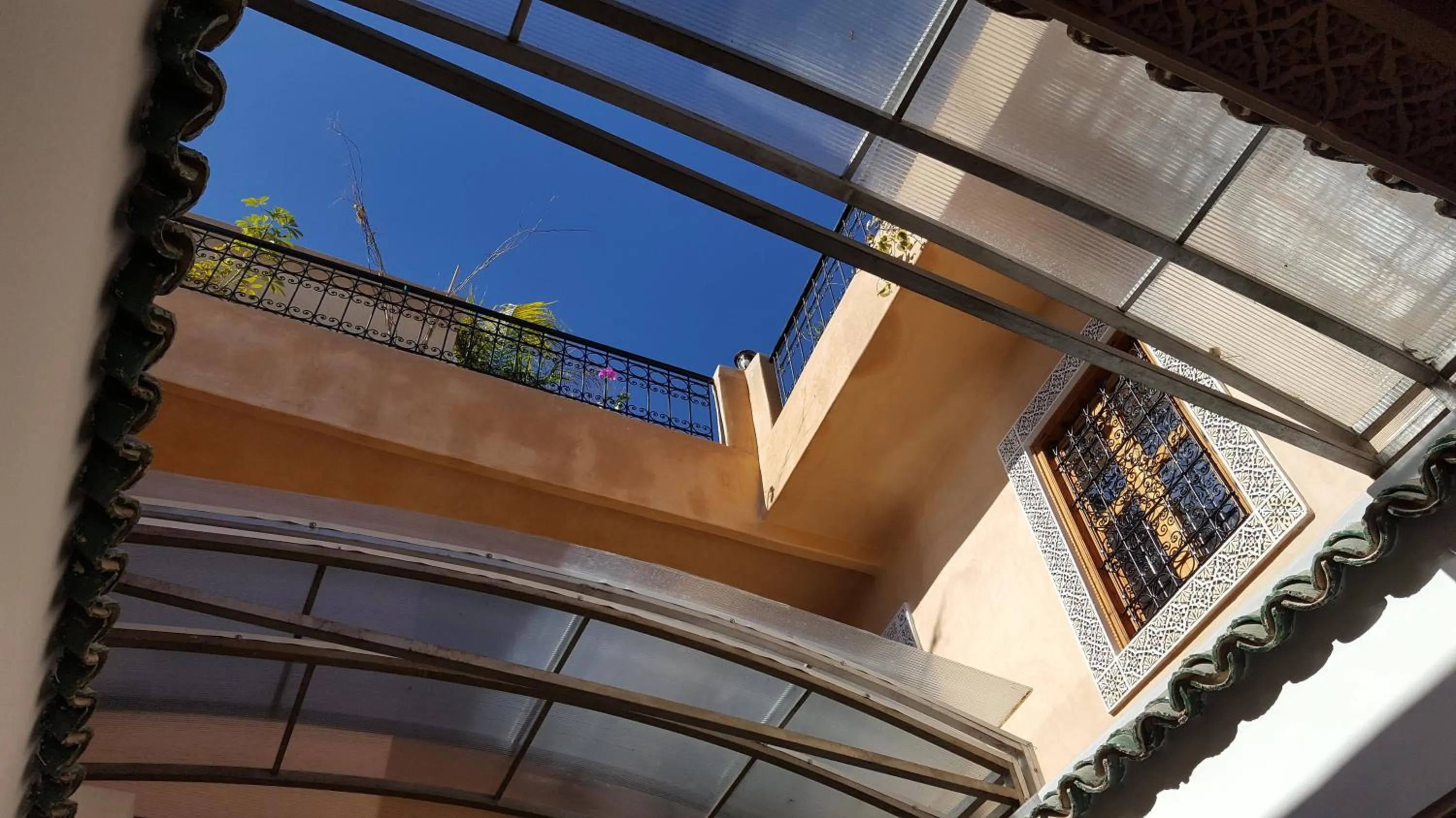 Inner courtyard view in Dar Nour Fes