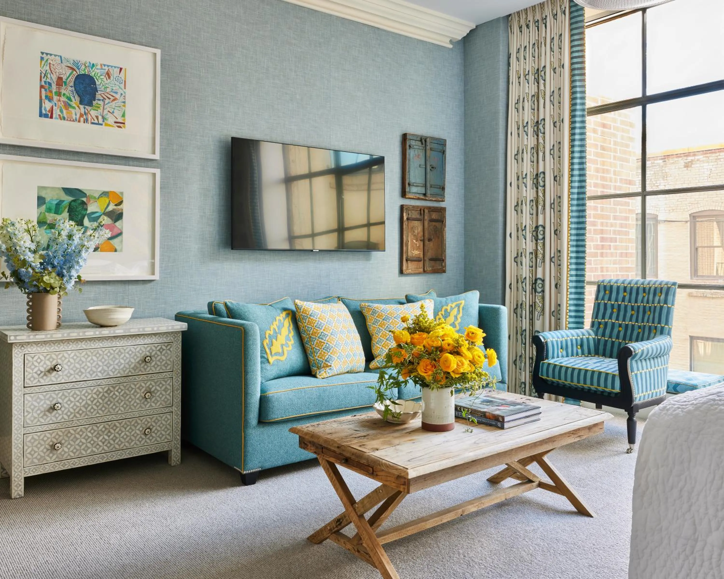 Bedroom in Crosby Street Hotel