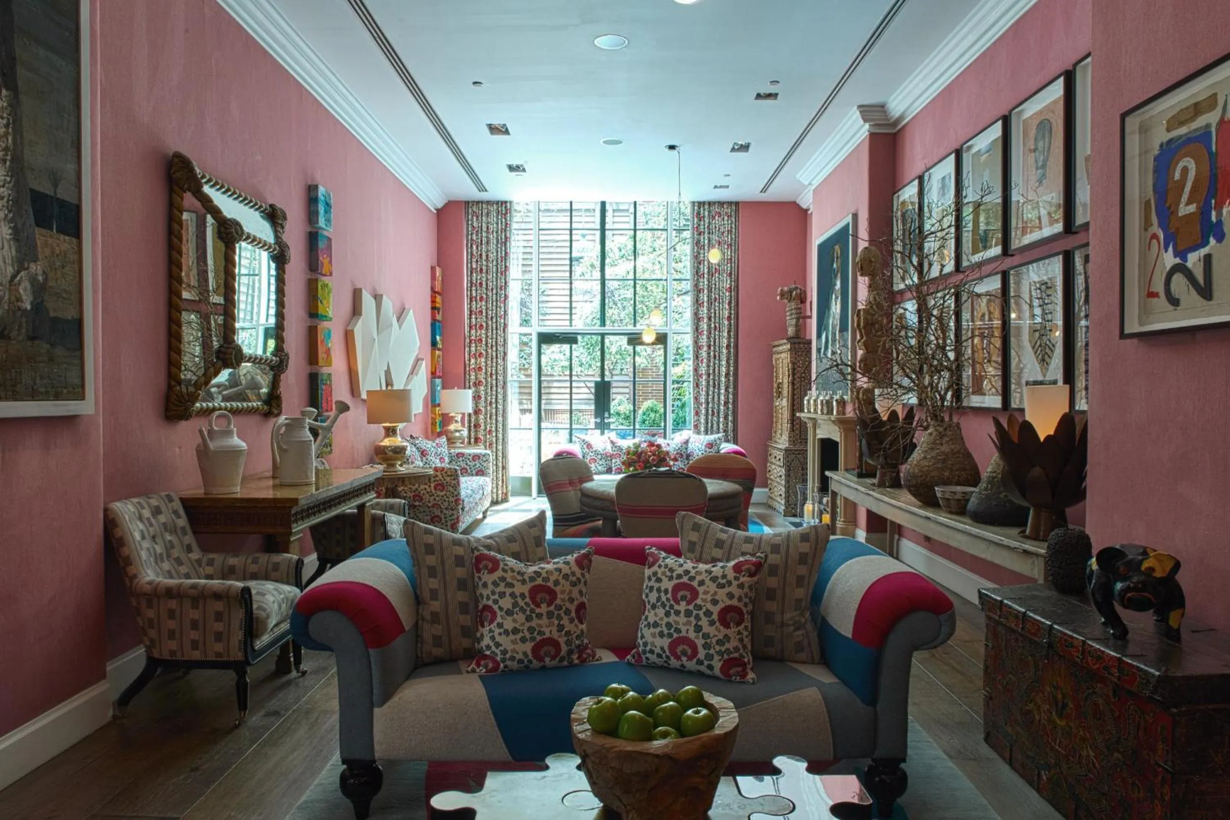 Seating area in Crosby Street Hotel