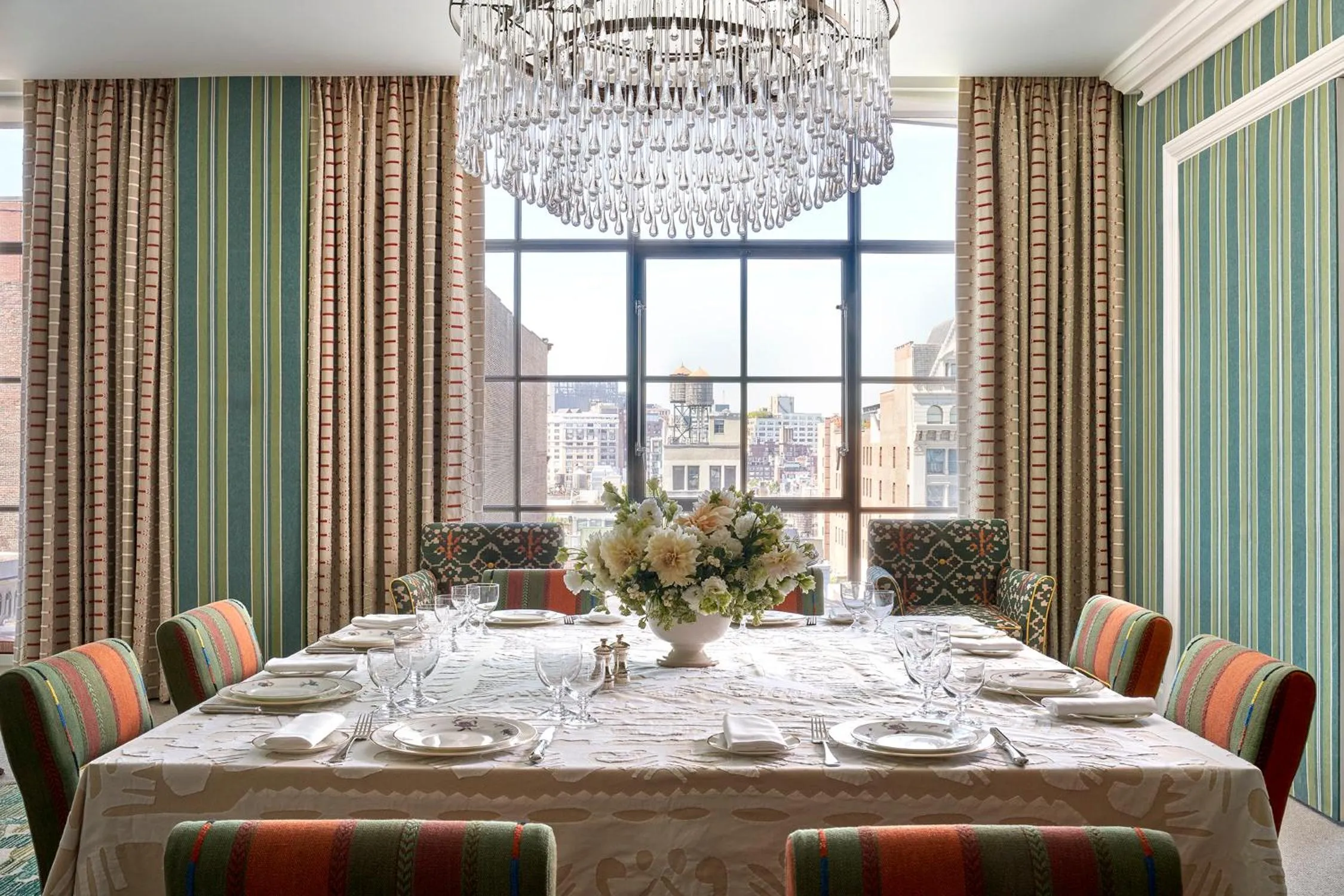 Dining area in Crosby Street Hotel