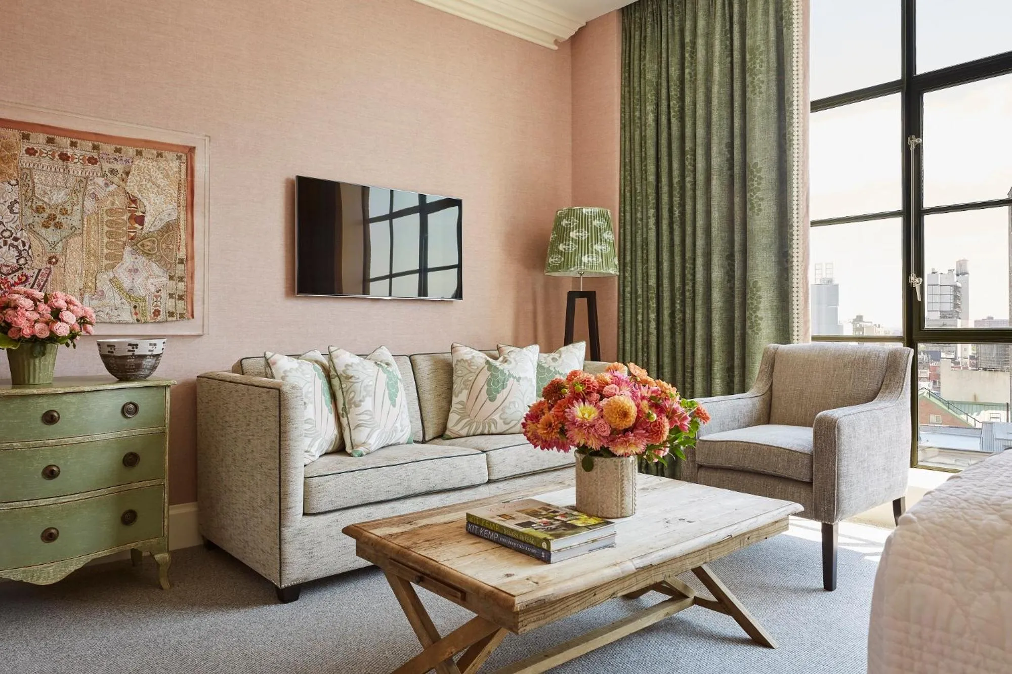 Bedroom in Crosby Street Hotel