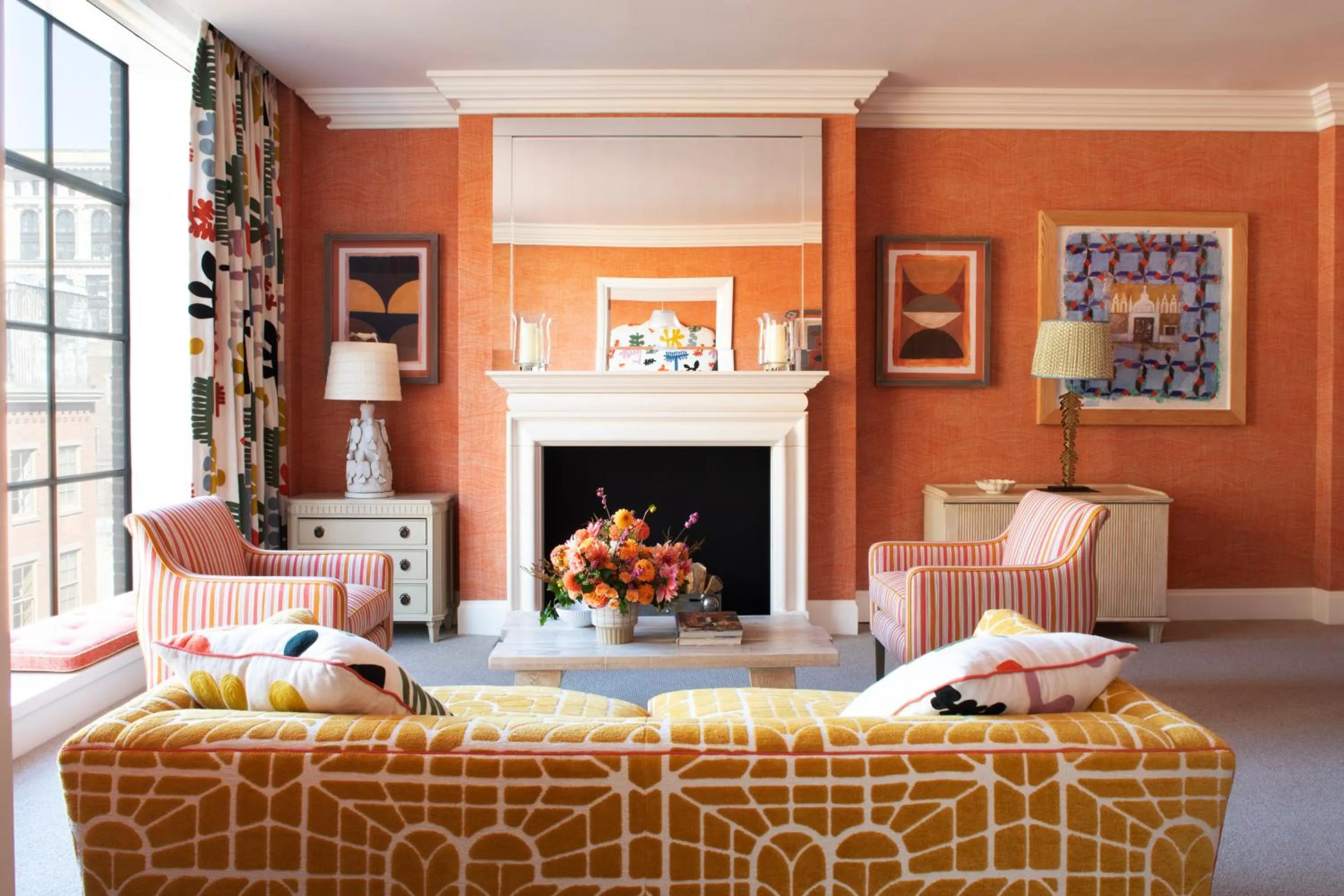 Living room in Crosby Street Hotel