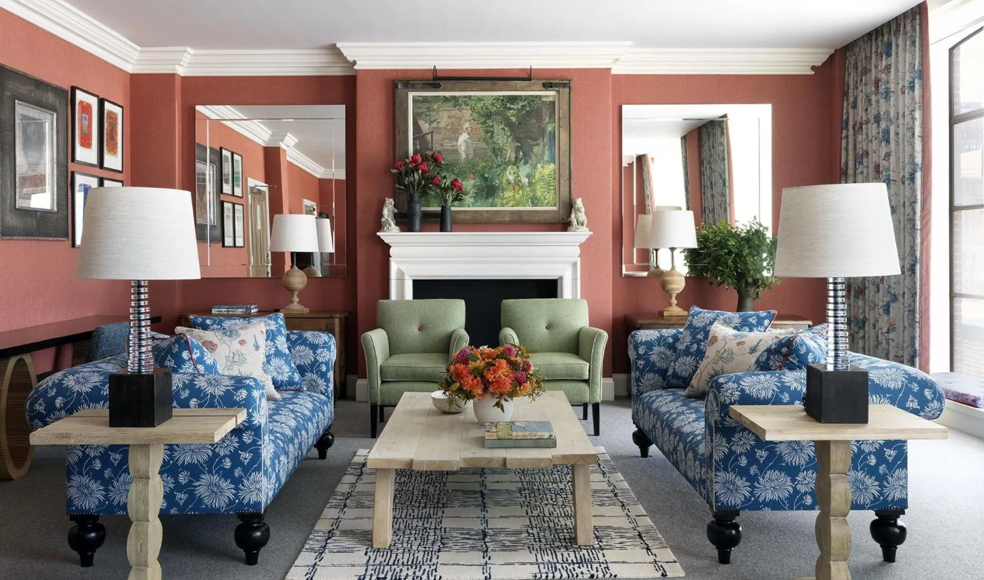 Seating area in Crosby Street Hotel