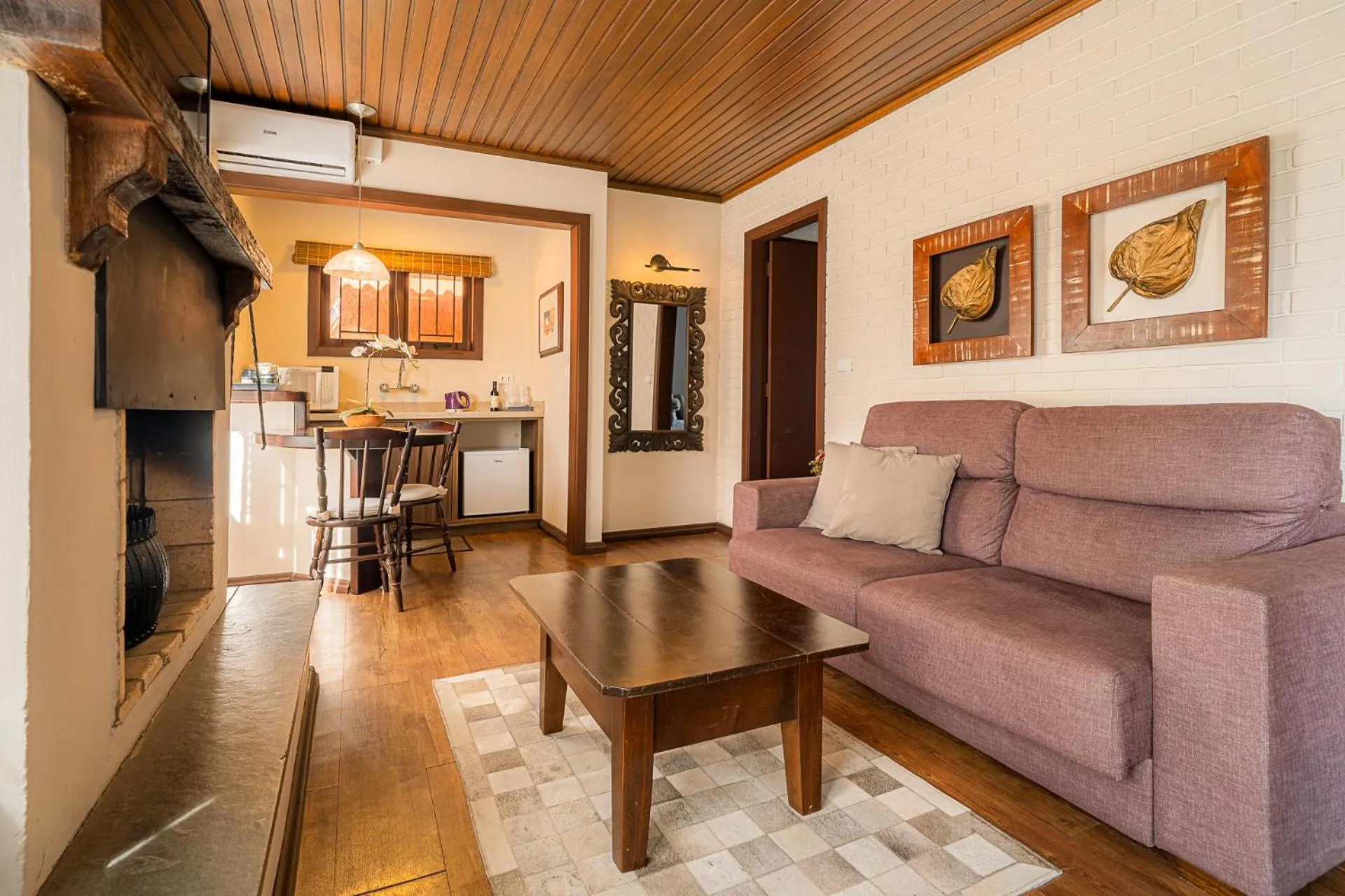 Living room in Hotel Canto Verde