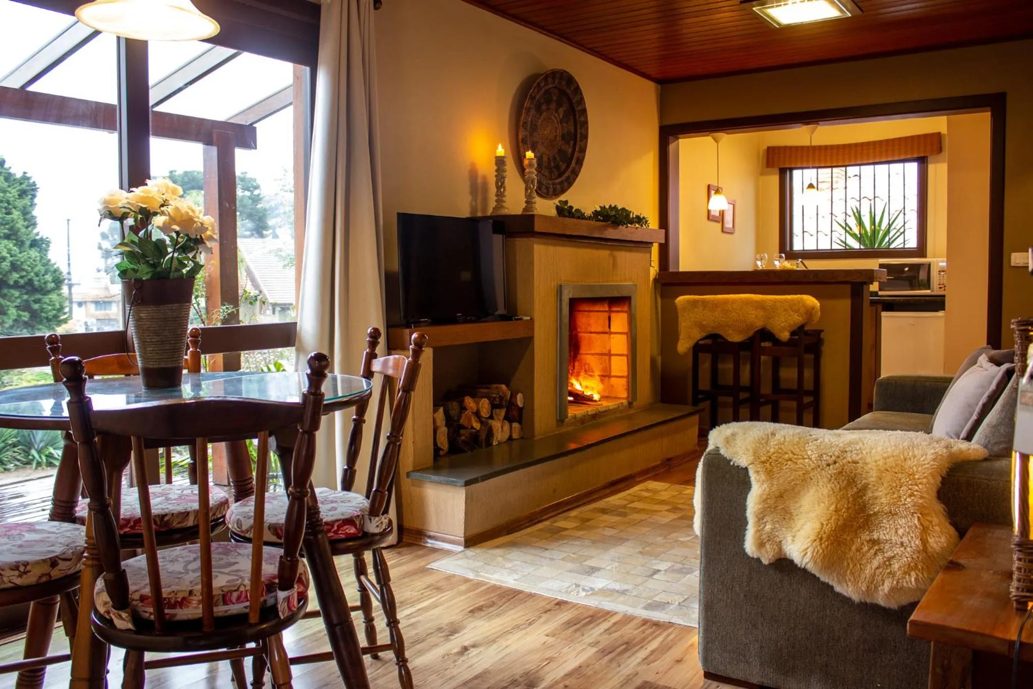 Living room in Hotel Canto Verde