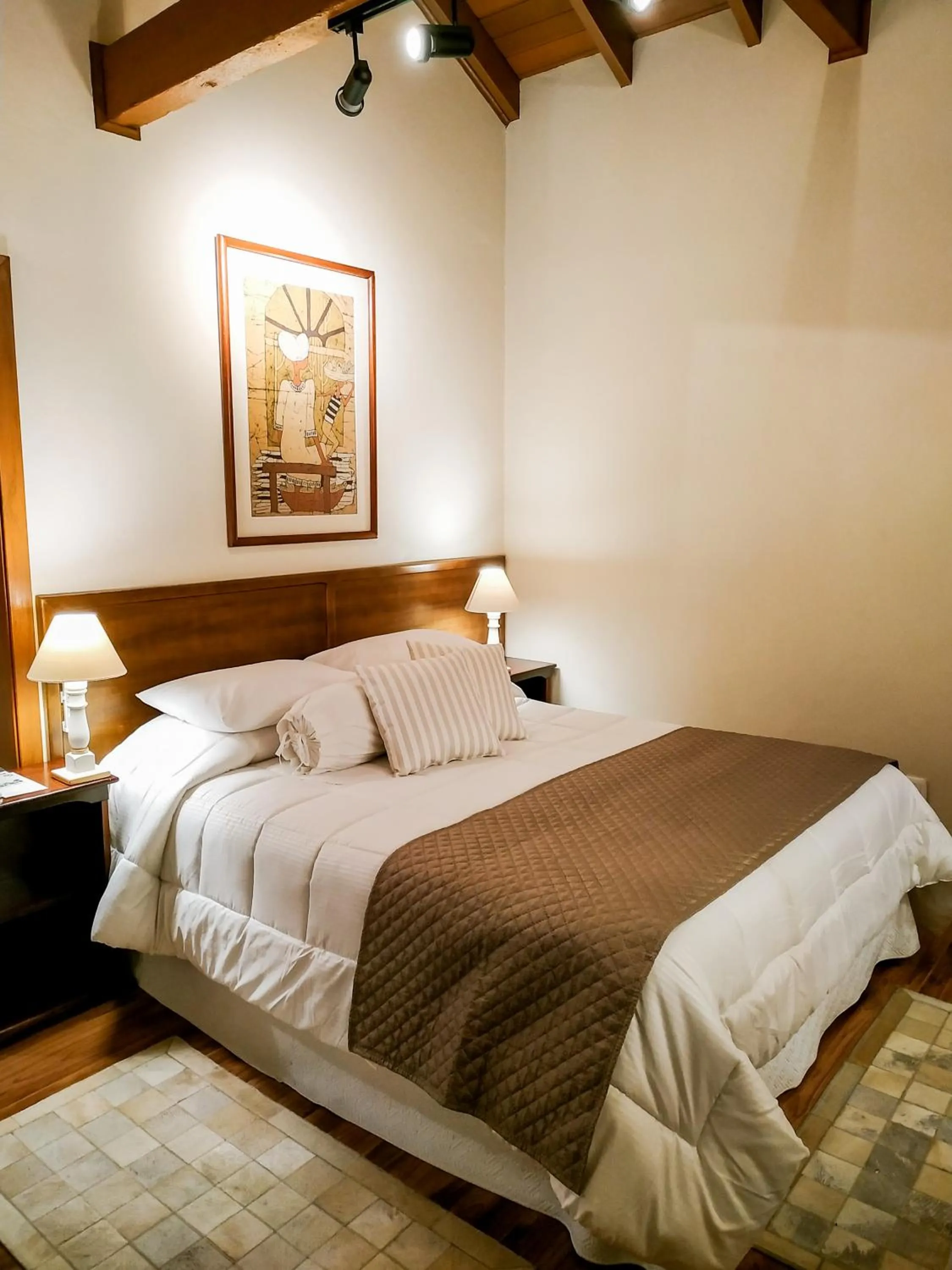 Bed in Hotel Canto Verde