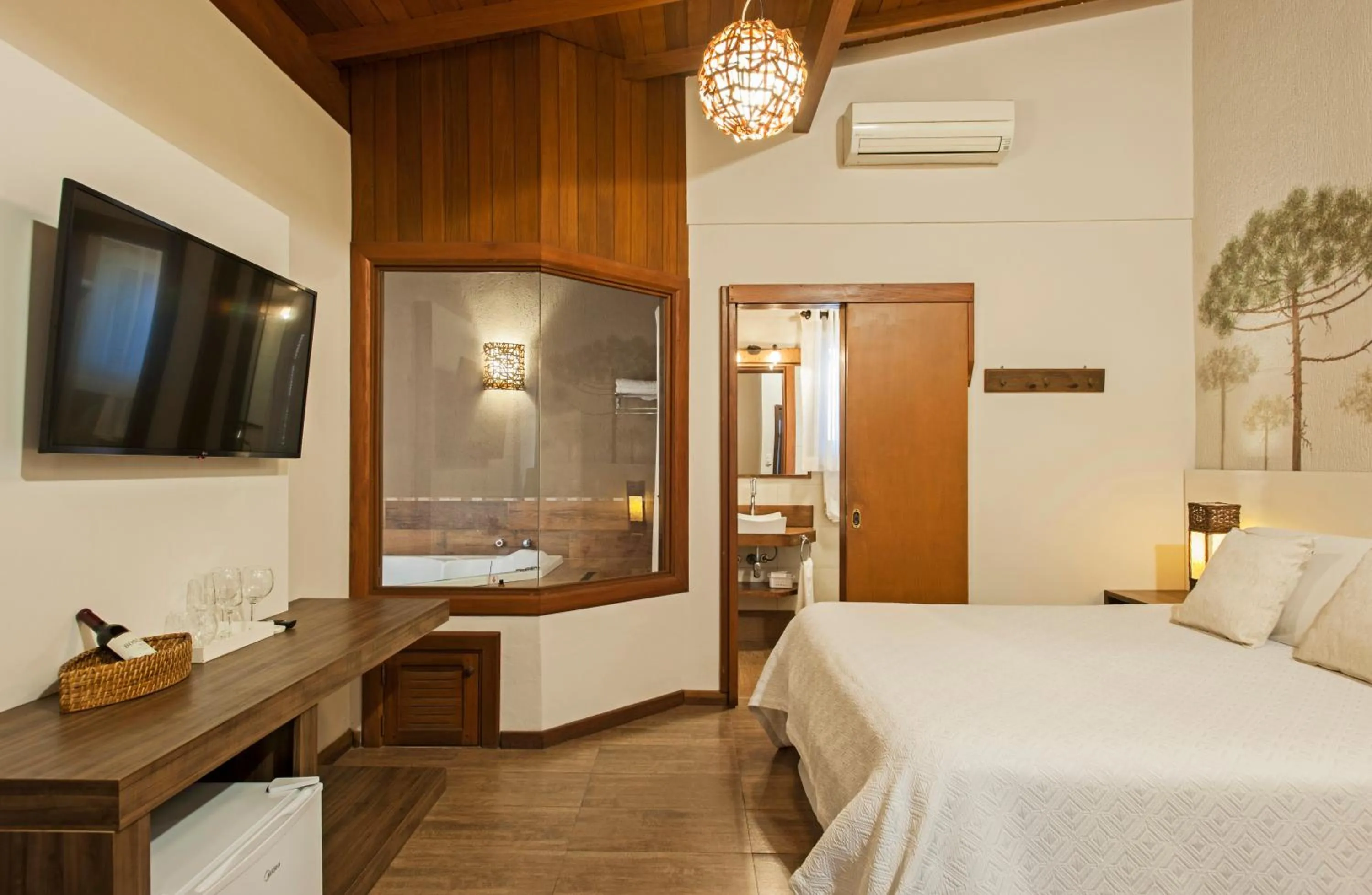 Bed in Hotel Canto Verde