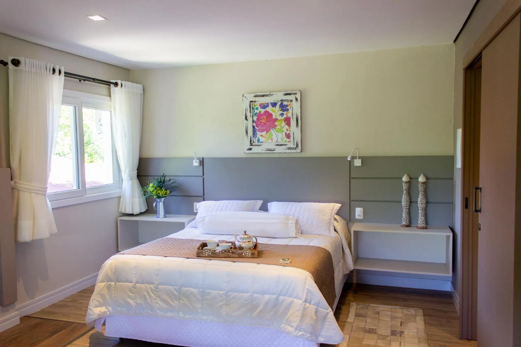 Bed in Hotel Canto Verde