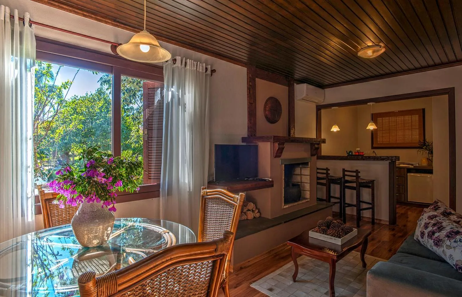 Living room in Hotel Canto Verde