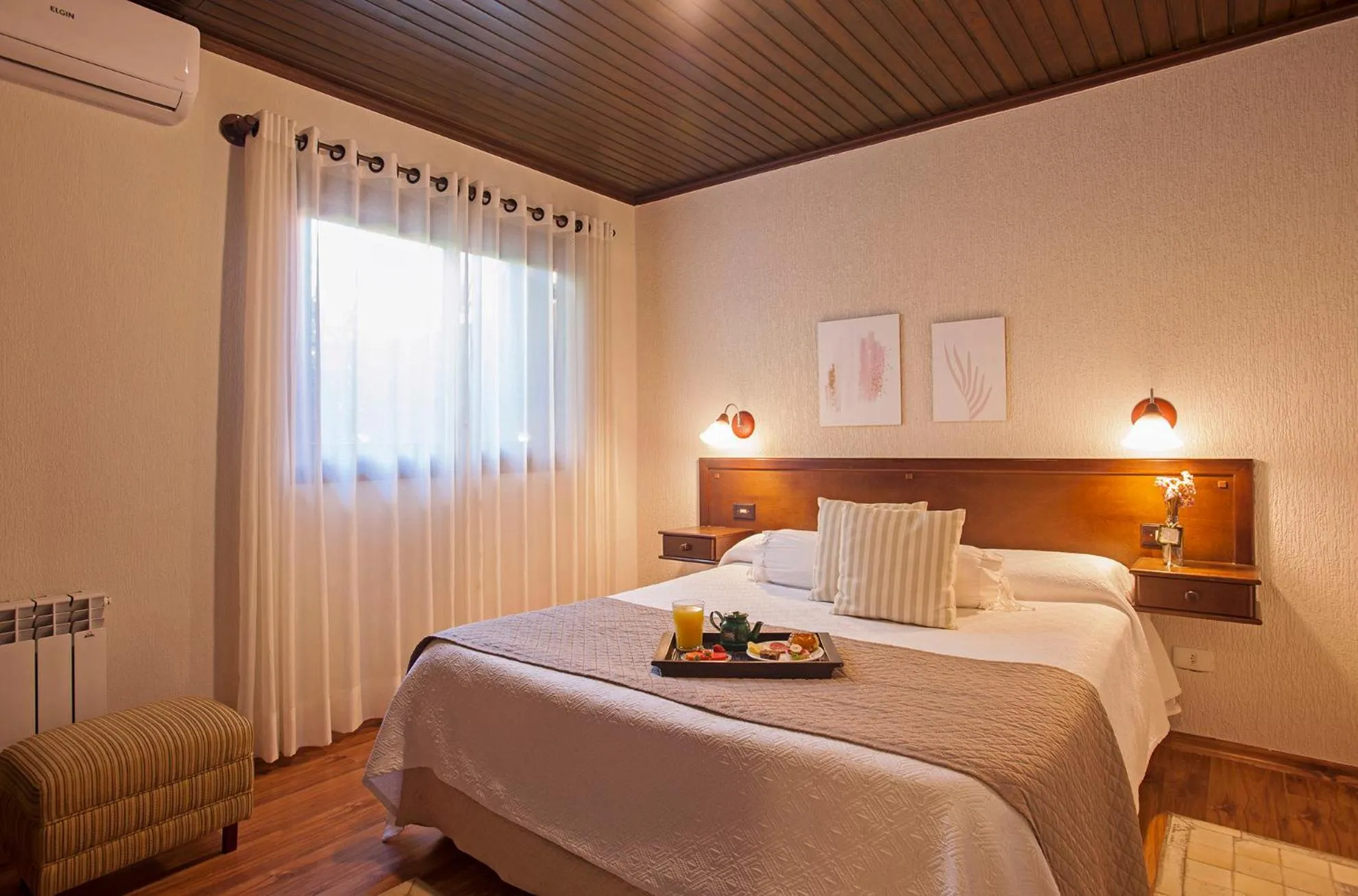 Bed in Hotel Canto Verde