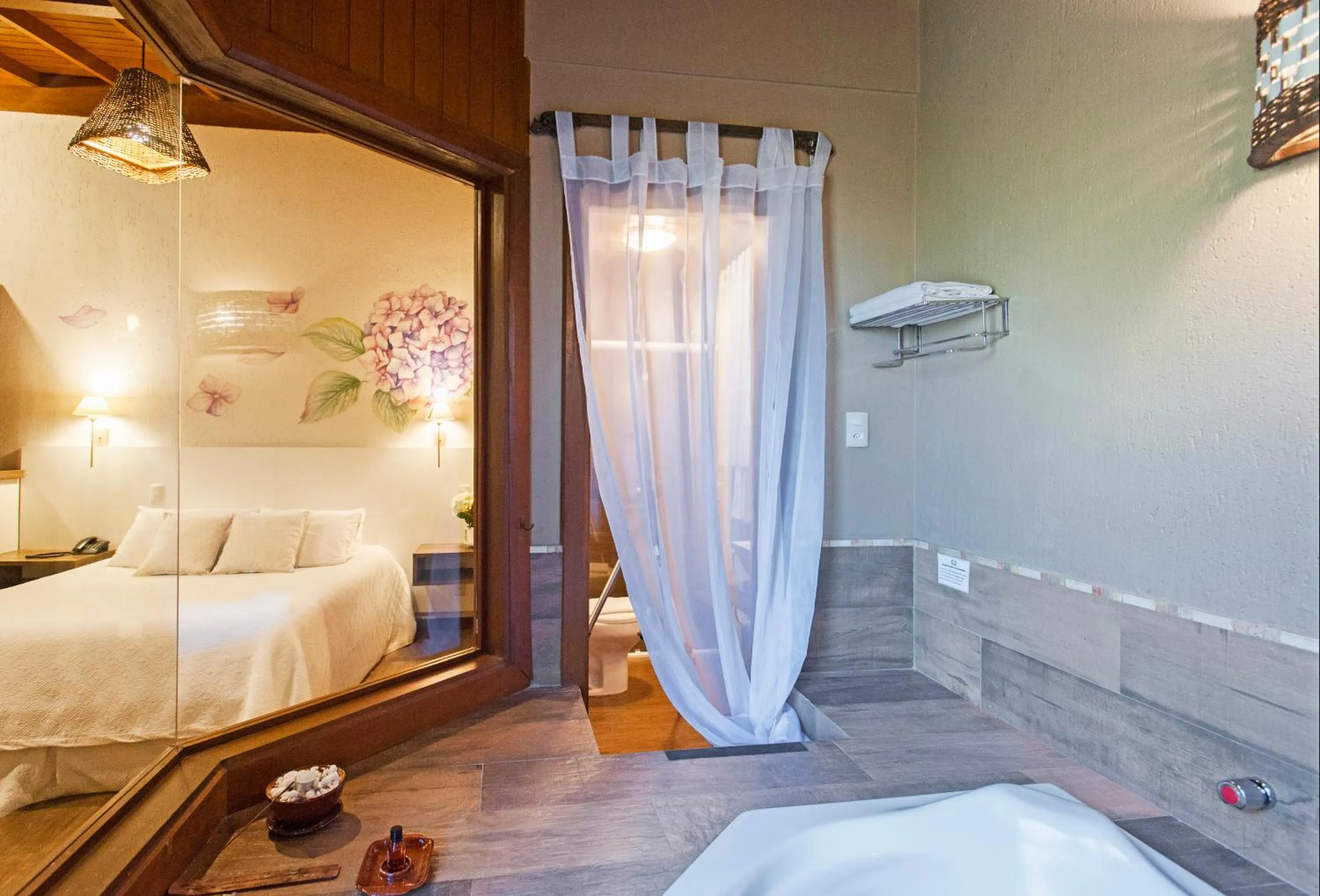 Bed in Hotel Canto Verde