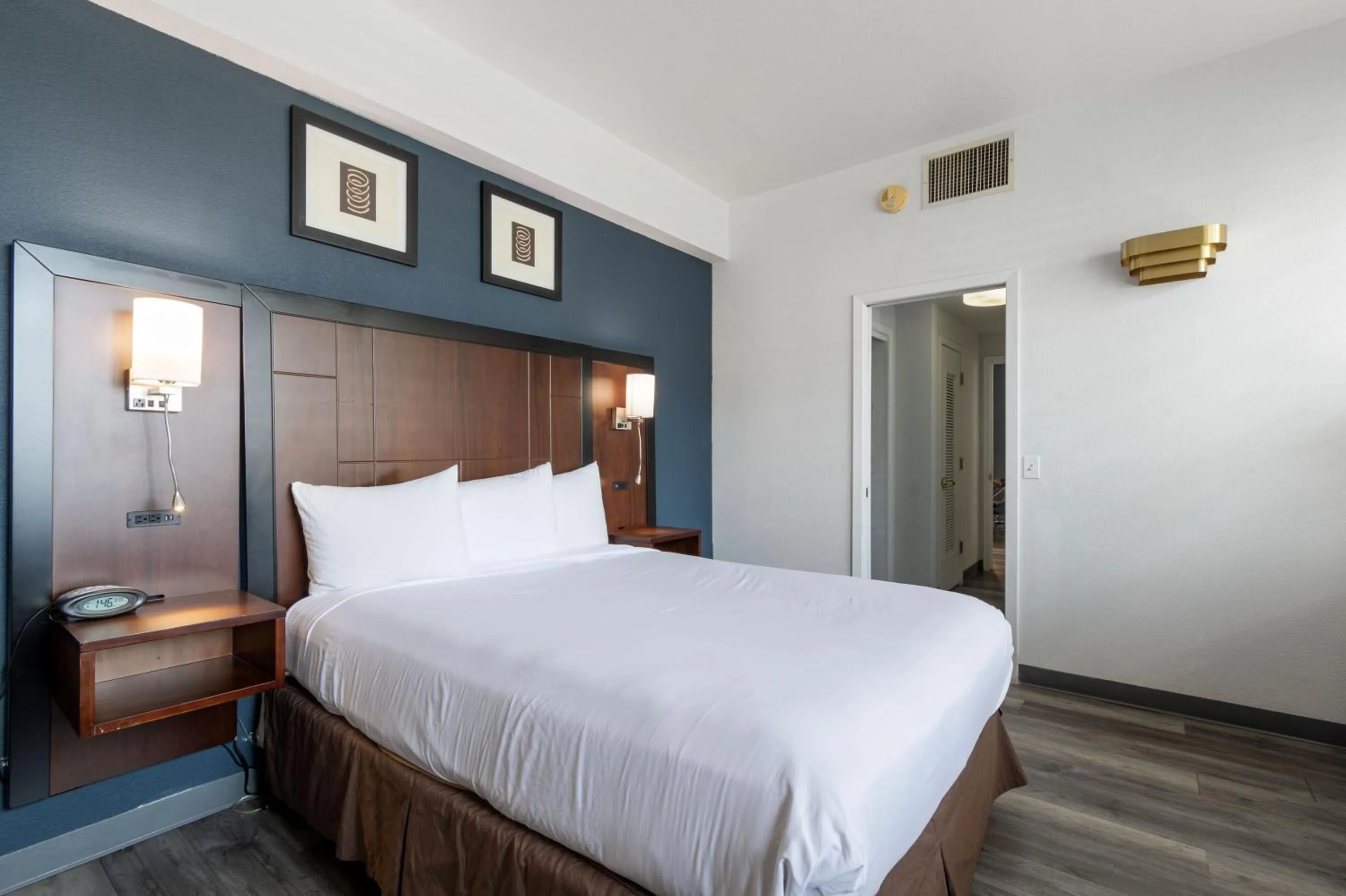 Bed in Lions Gate Hotel