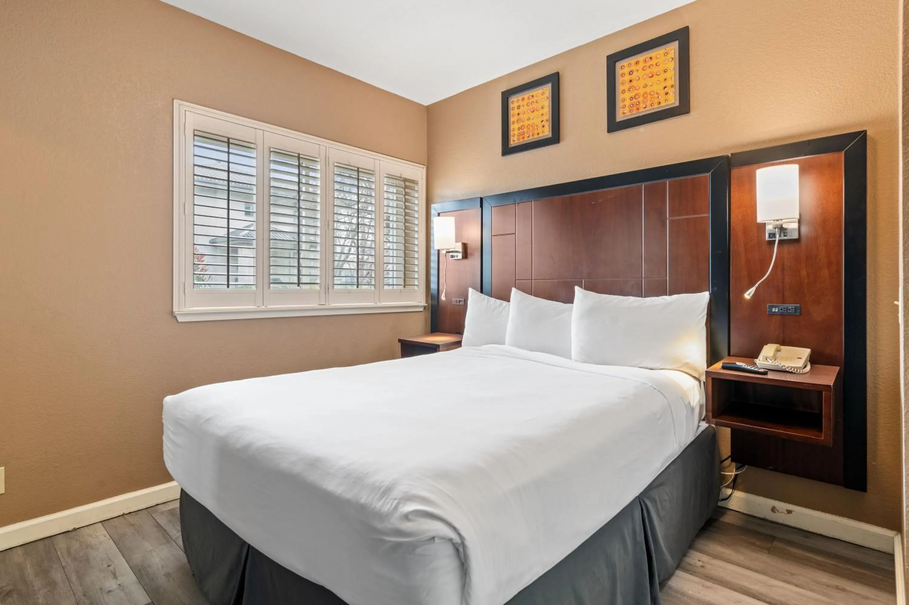 Bed in Lions Gate Hotel