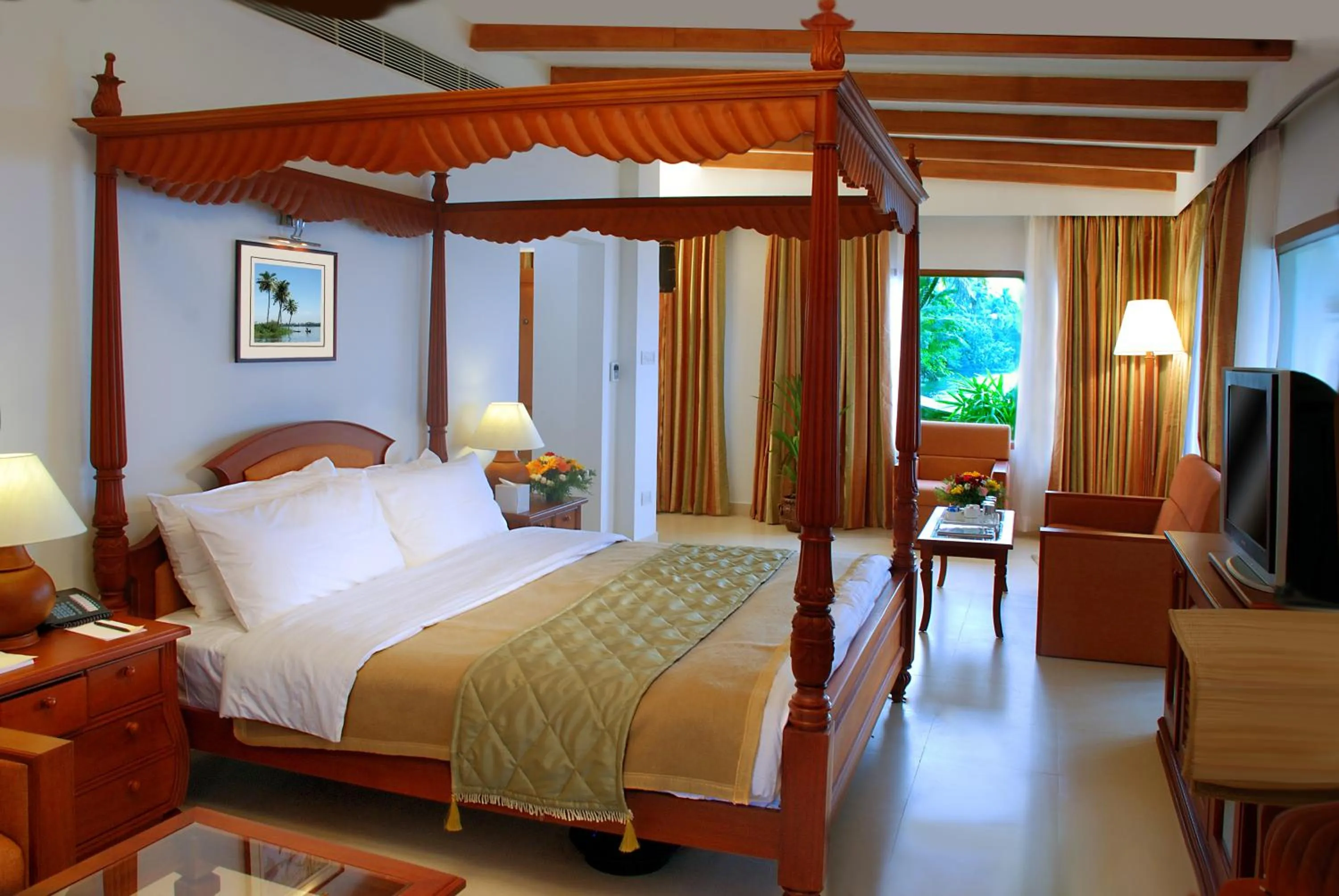Photo of the whole room, Bed in Lemon Tree Vembanad Lake Resort, Kerala