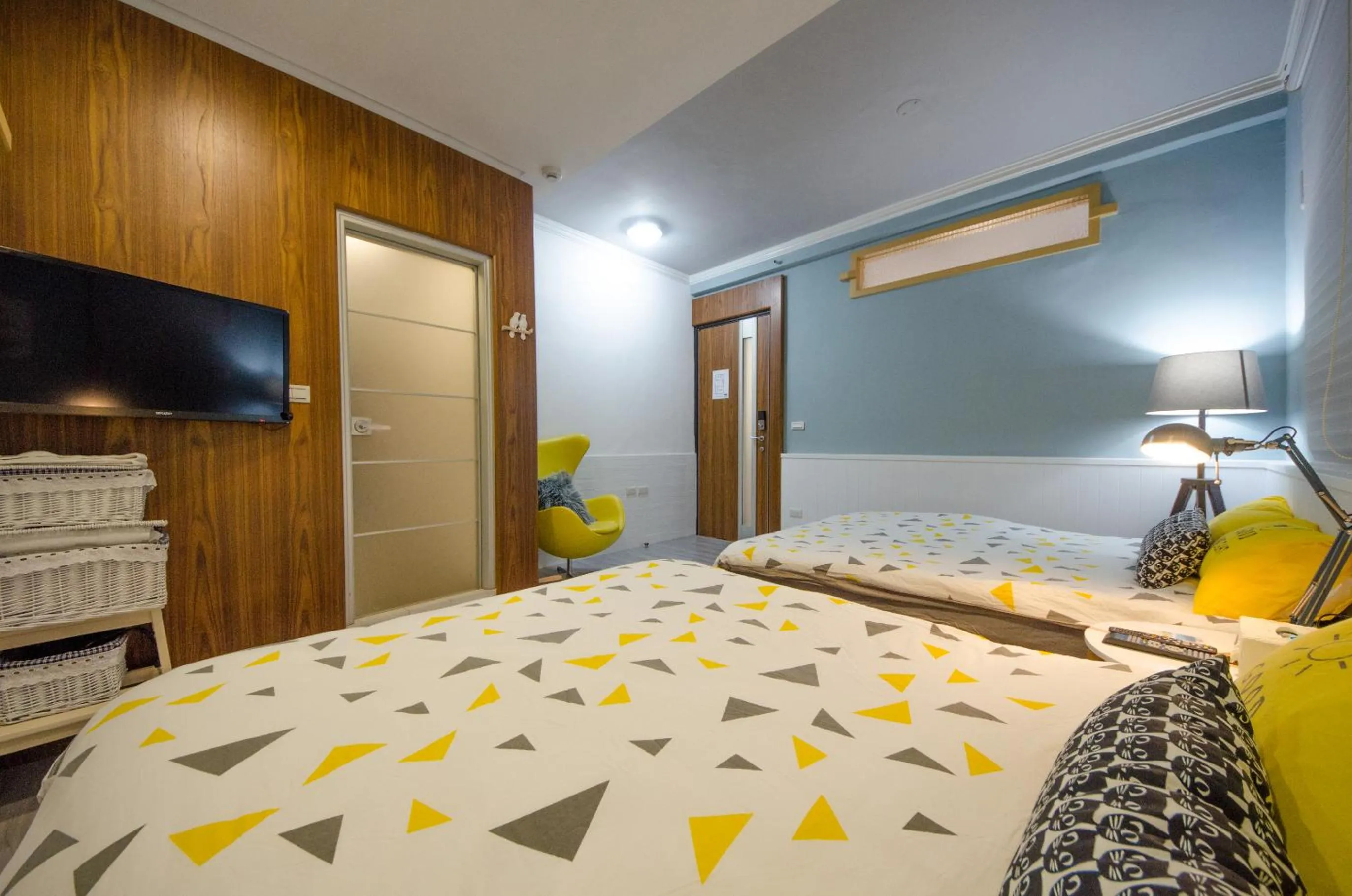 Bed in Tainan Travel Inn