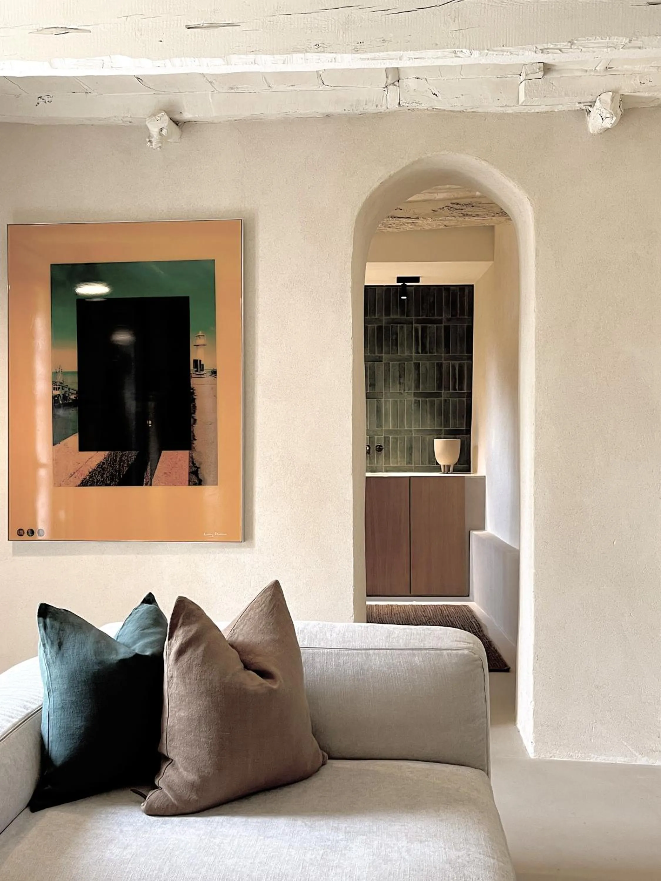 Living room in Toile Blanche