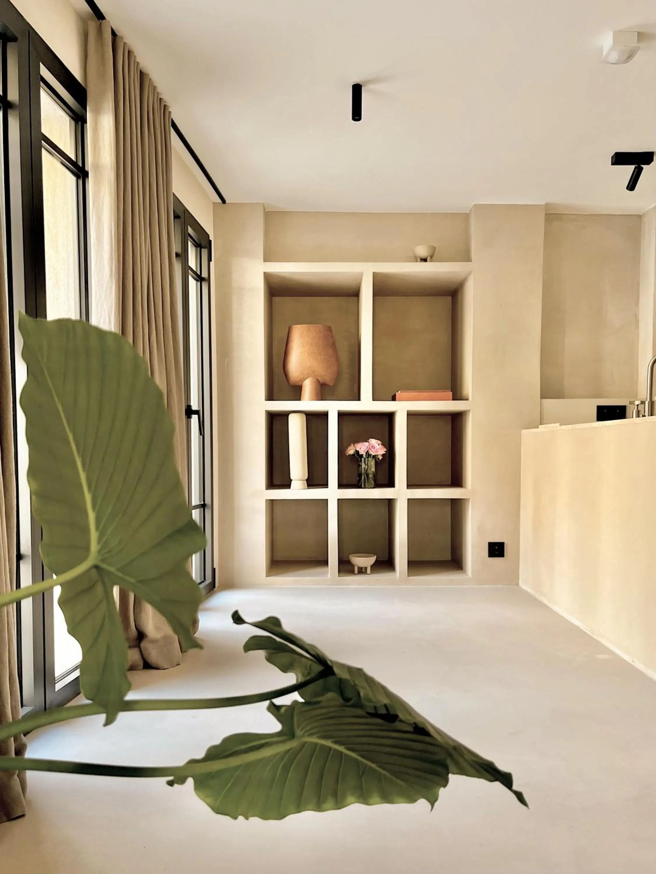 minibar in Toile Blanche