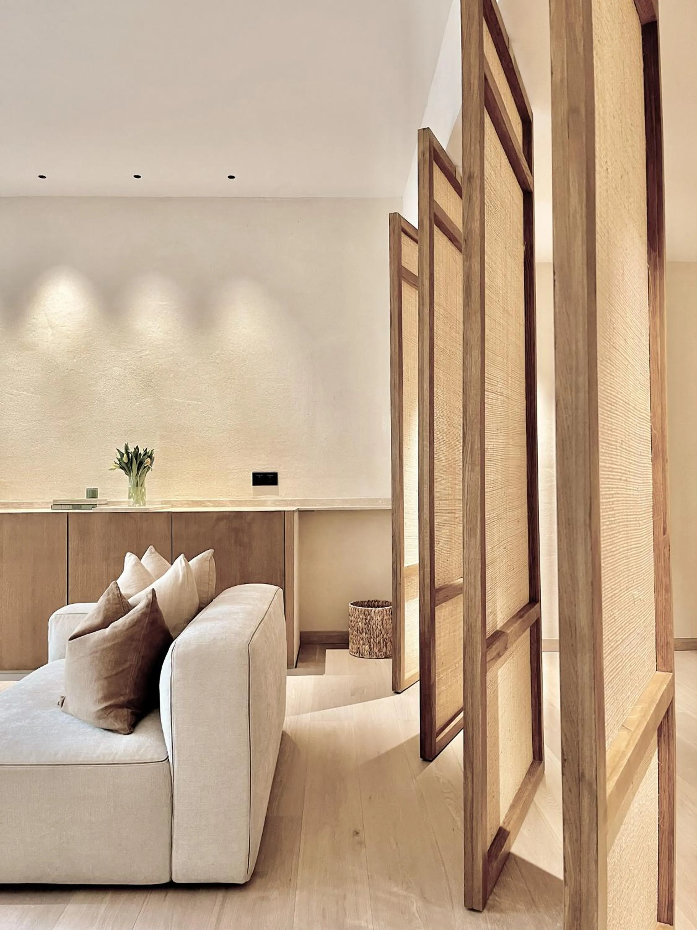 Living room in Toile Blanche