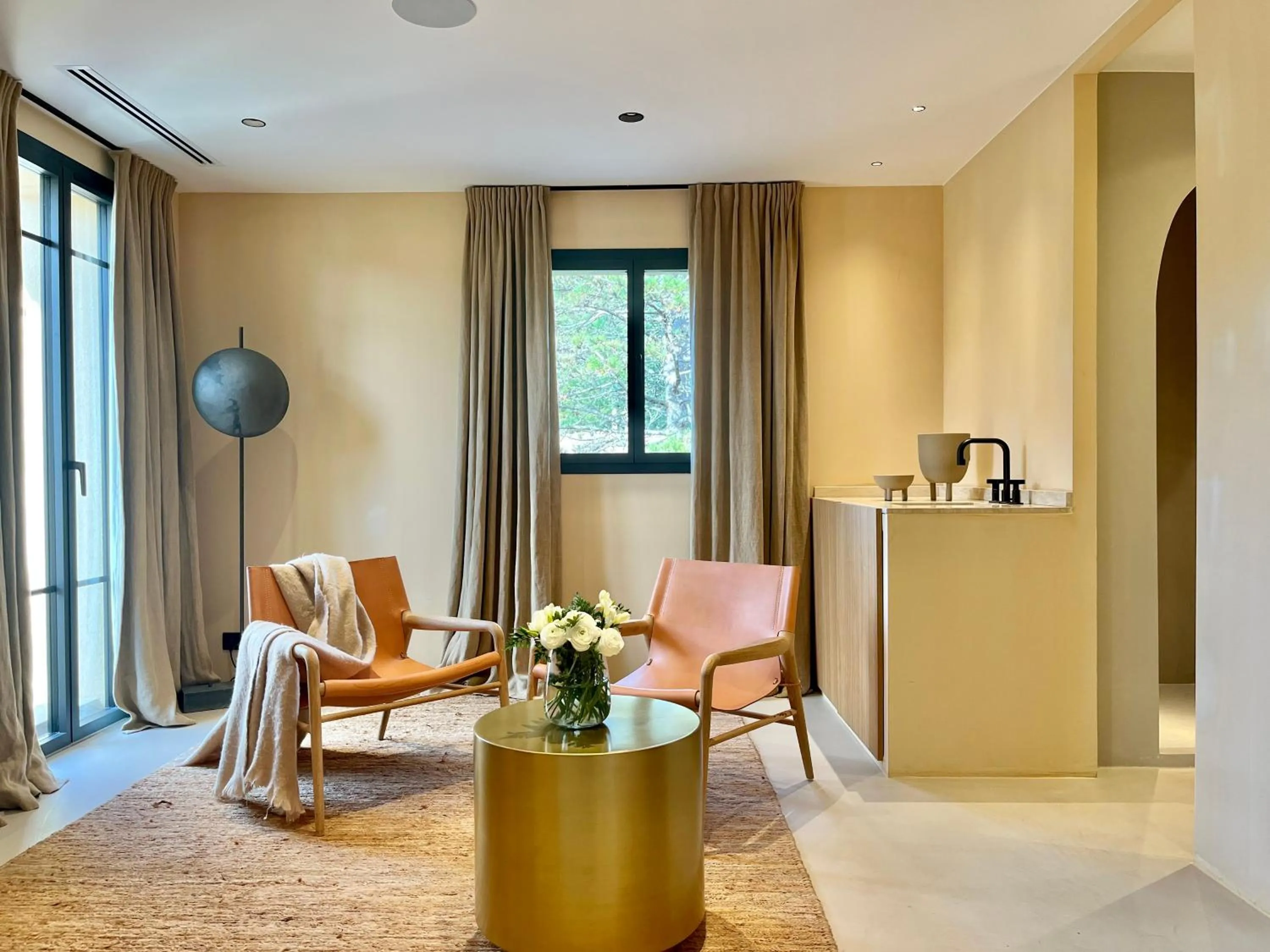 Living room in Toile Blanche