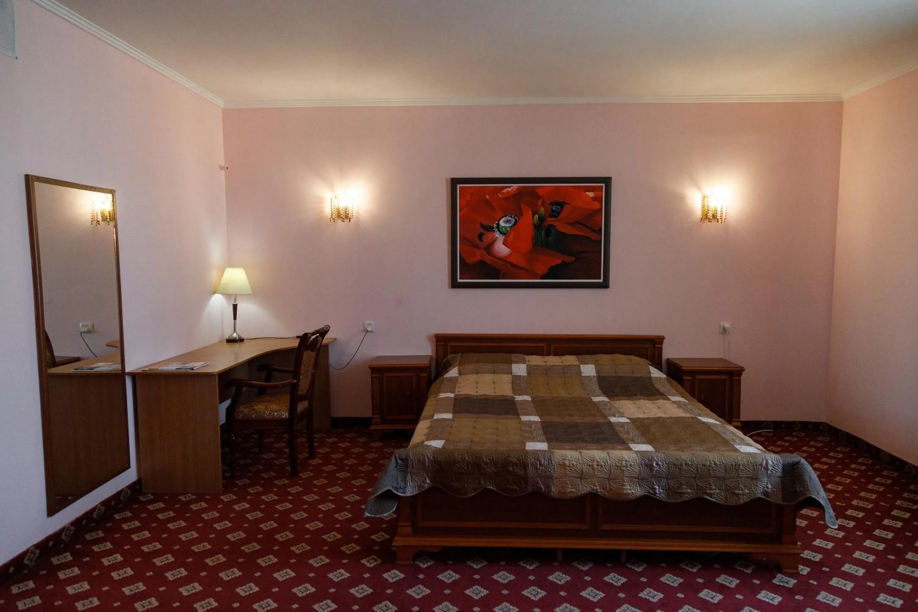 Bed in Silk Way Hotel