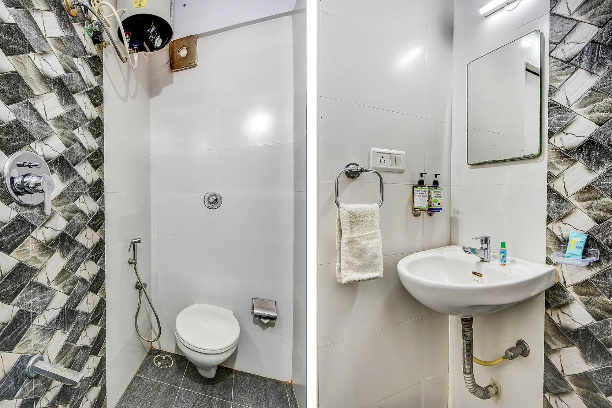 Toilet in FabHotel Rotano Suites - Yelahanka
