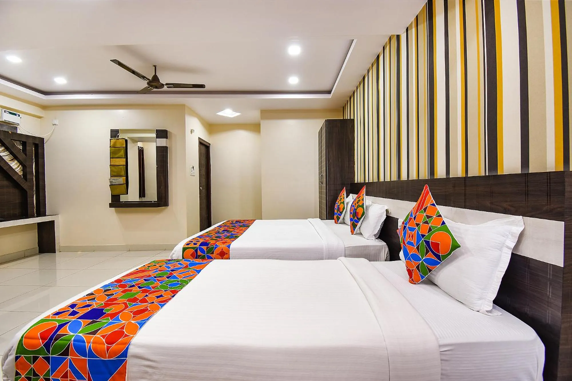 Bedroom, Bed in FabHotel Rotano Suites - Yelahanka