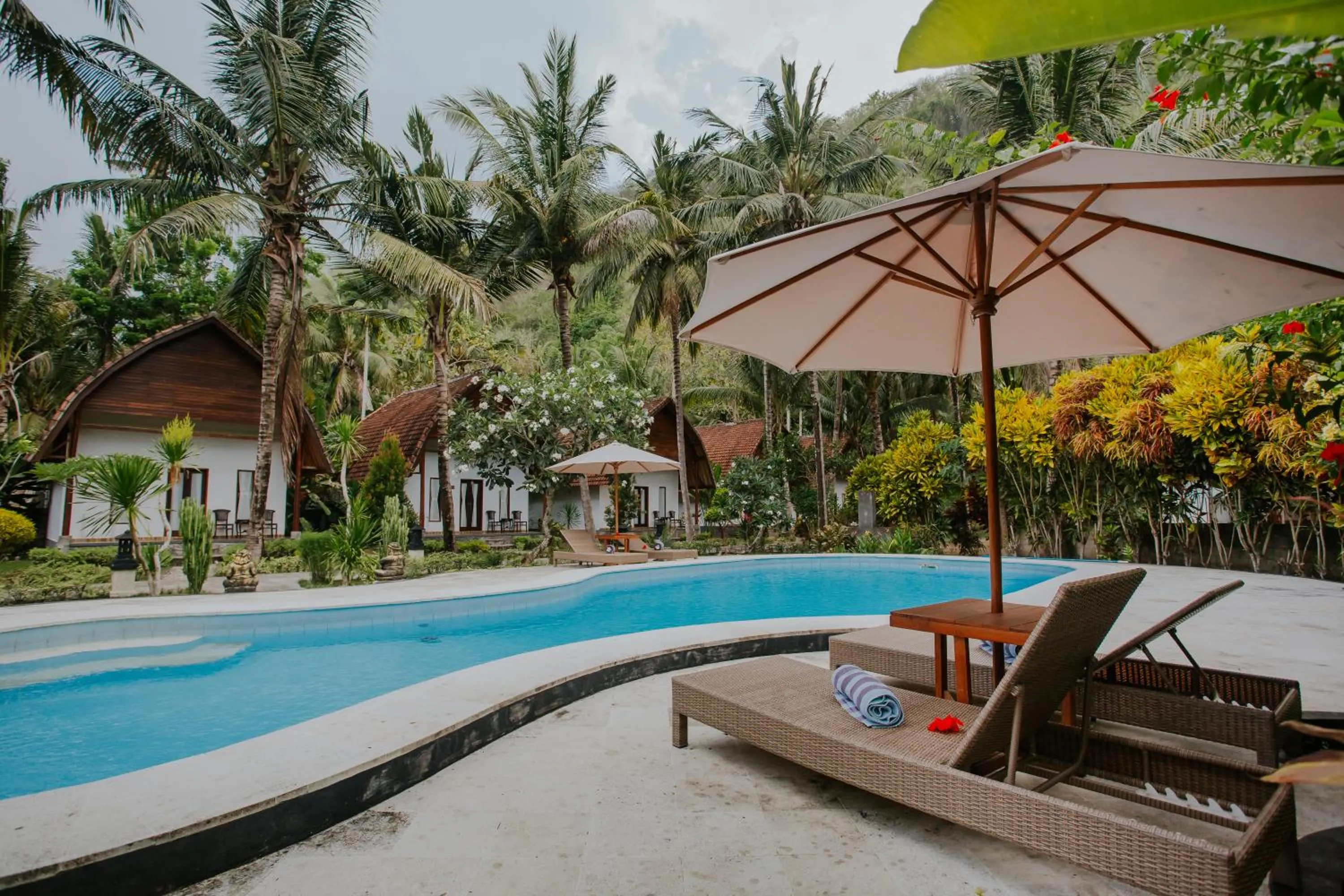 Garden view in Crystal Bay Villa