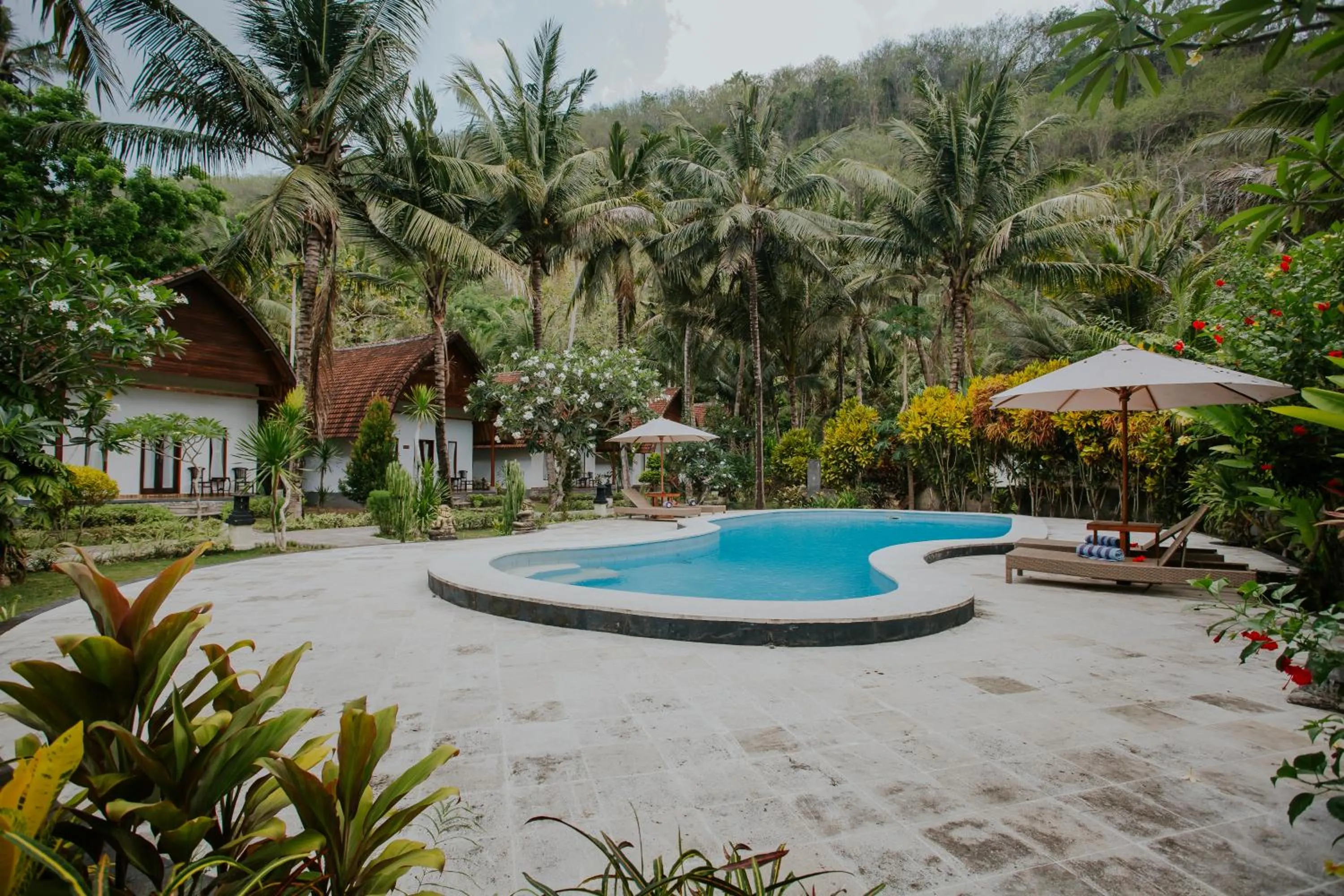 Garden view in Crystal Bay Villa