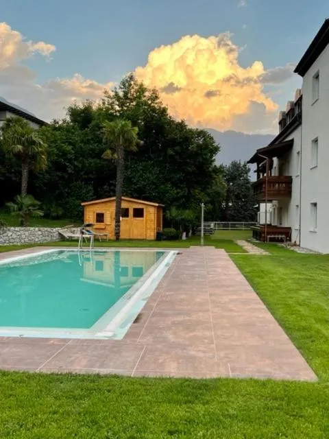 Garden in Frühstücks-Hotel Olympia