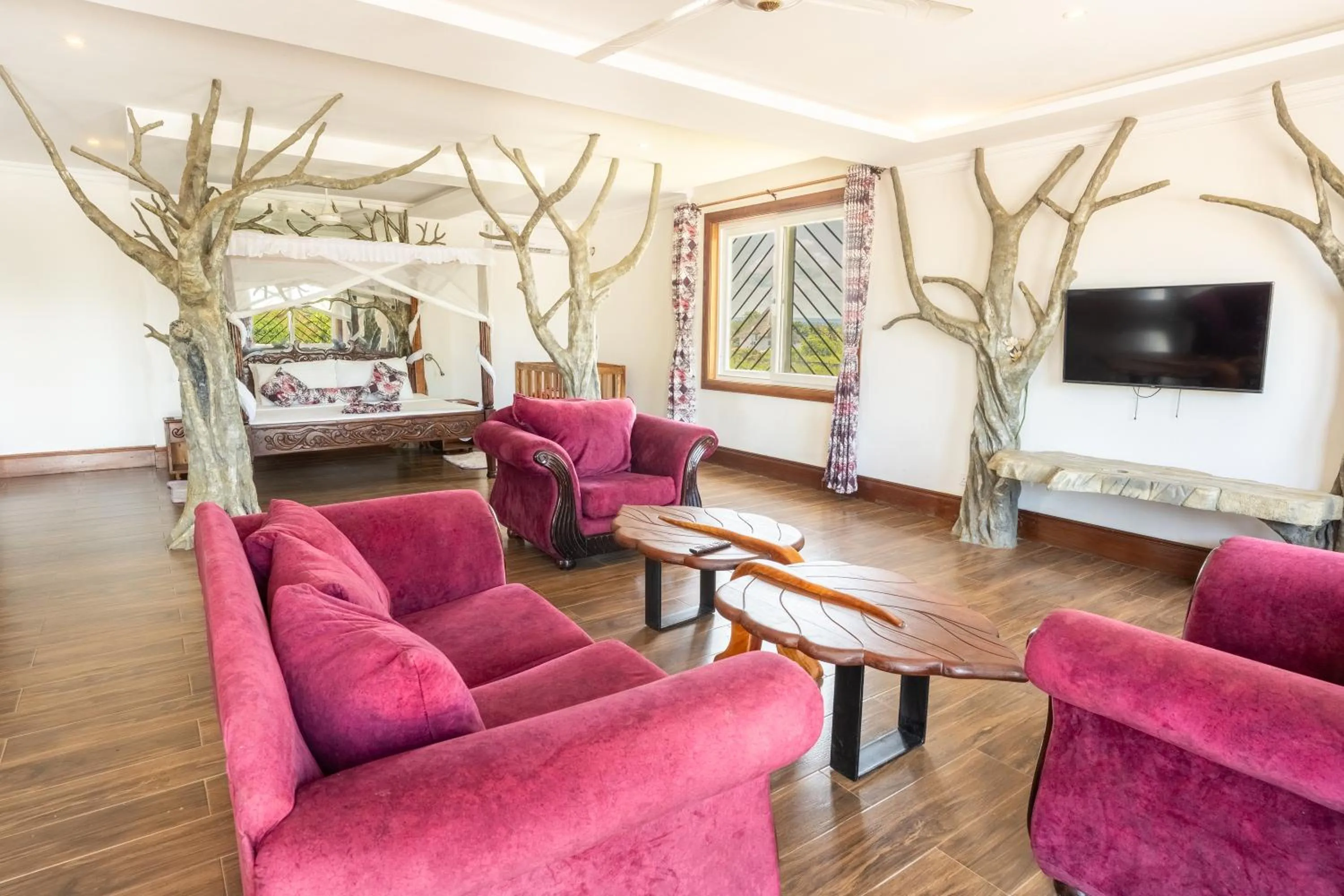 Seating area in Queens Chateau Boutique Villa