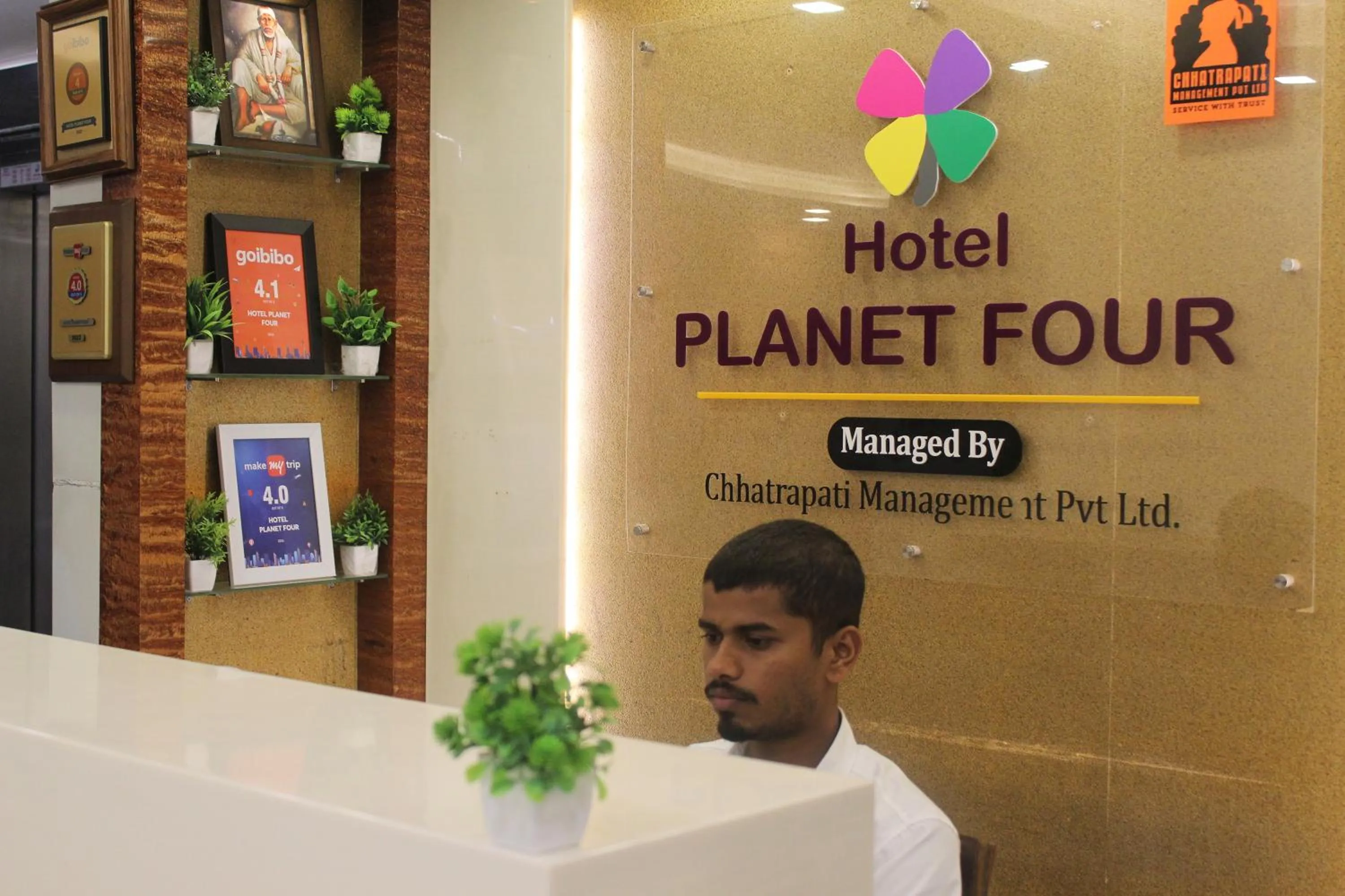 Lobby or reception in Hotel Planet Four