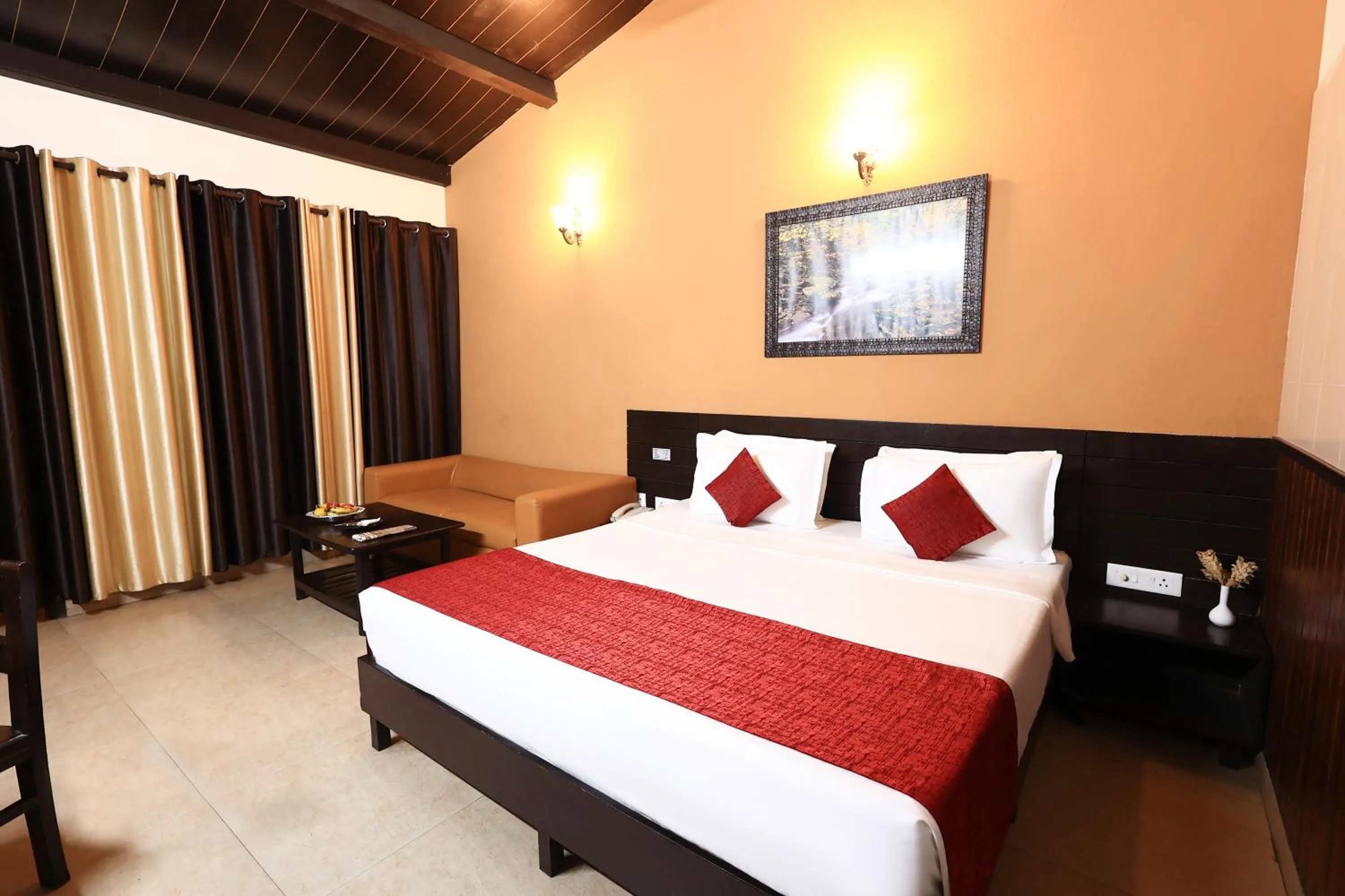 Bedroom, Bed in ECKO Kasang Regency Hill Resort