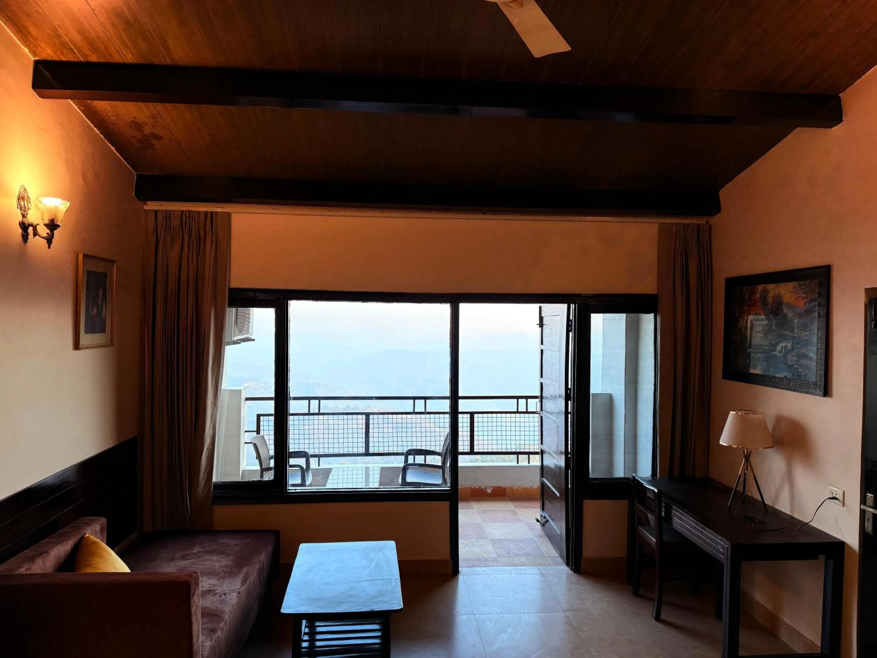 Bed in ECKO Kasang Regency Hill Resort