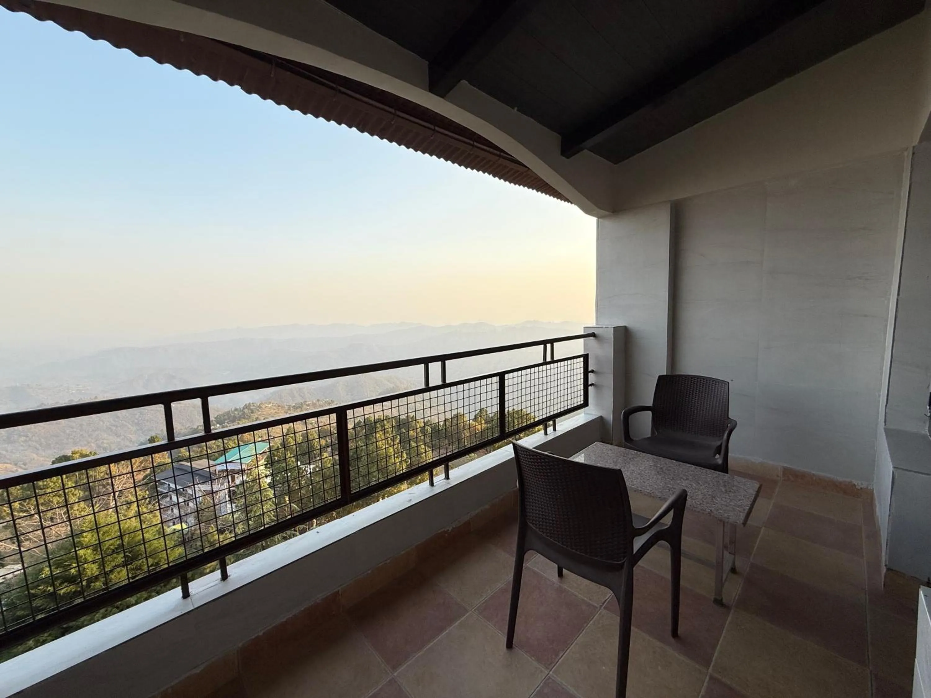 Seating area in ECKO Kasang Regency Hill Resort