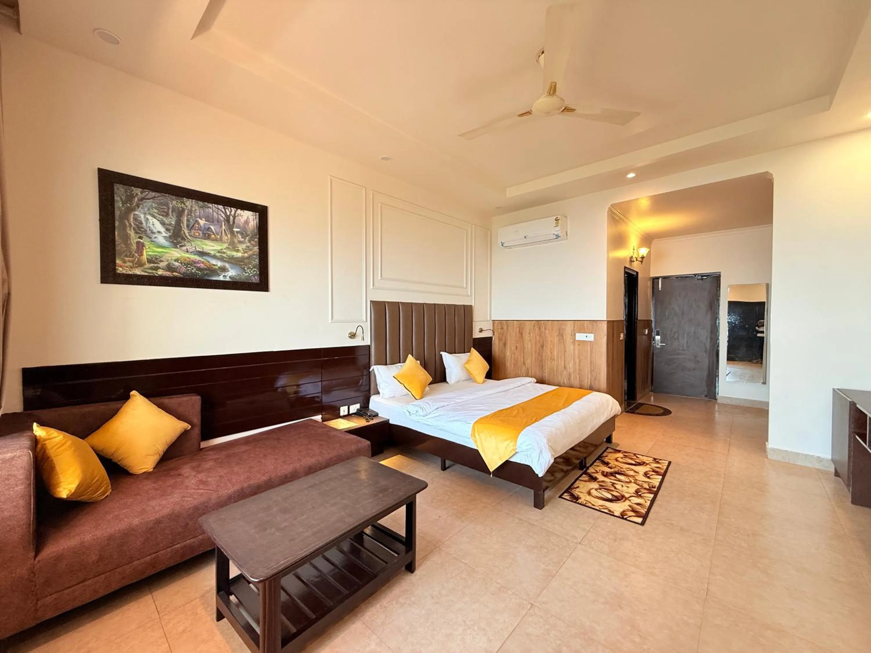 Bed in ECKO Kasang Regency Hill Resort