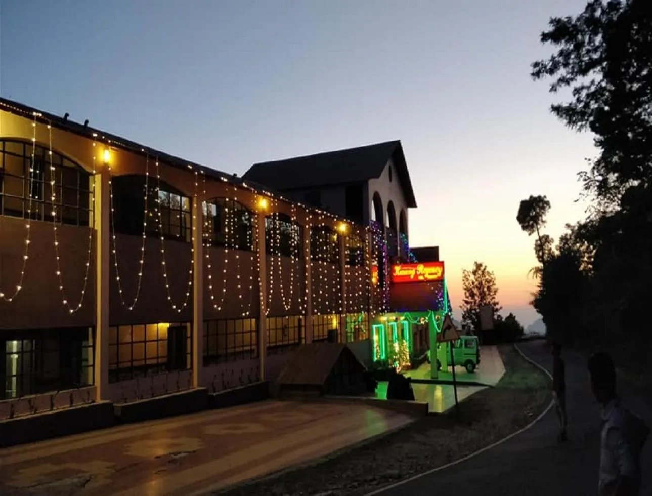Facade/entrance in ECKO Kasang Regency Hill Resort