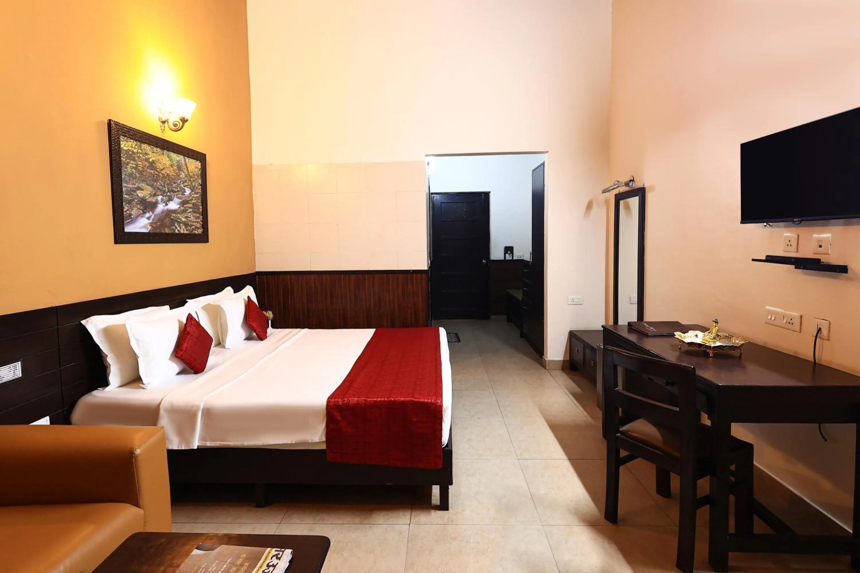 Bed in ECKO Kasang Regency Hill Resort