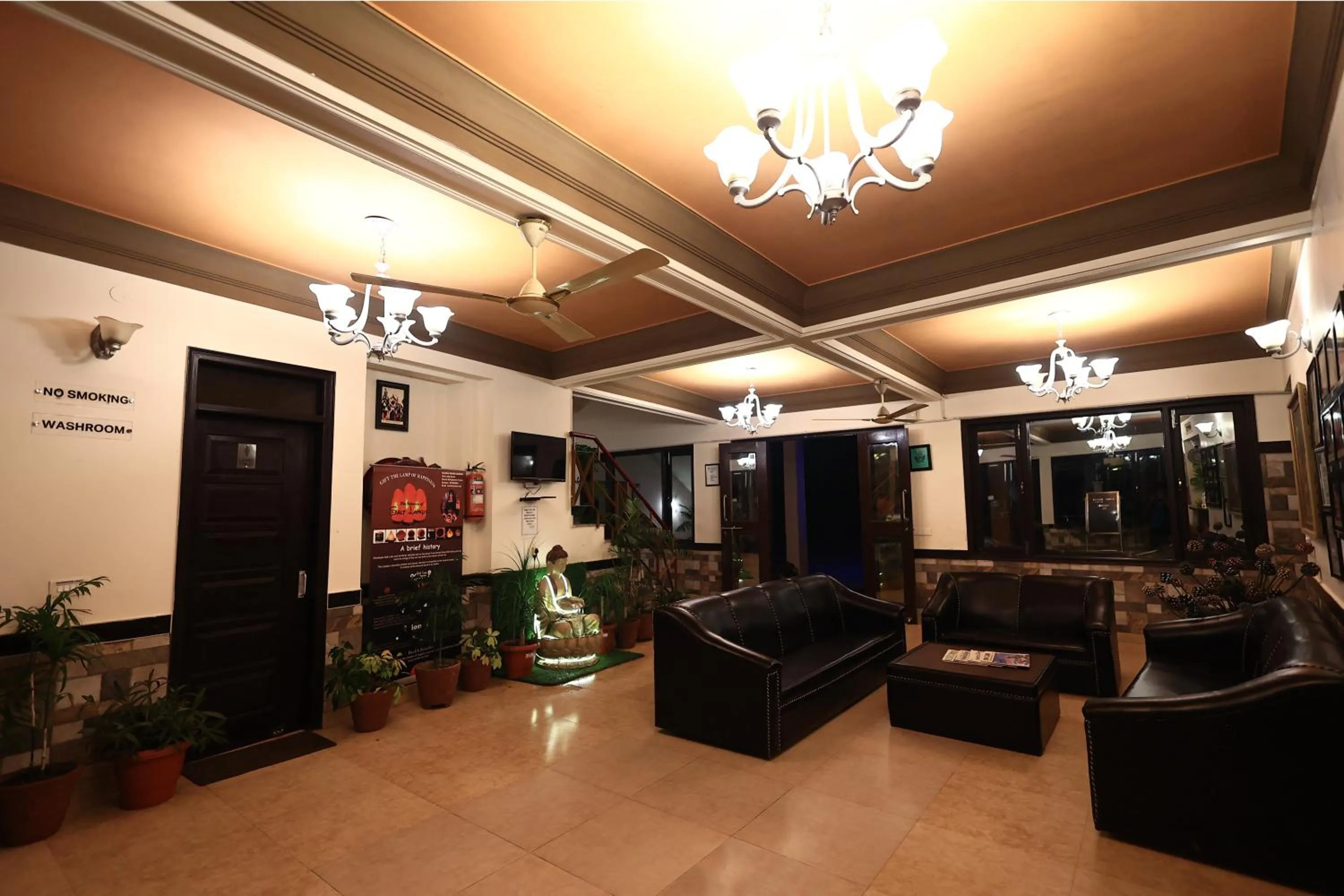 Seating area in ECKO Kasang Regency Hill Resort