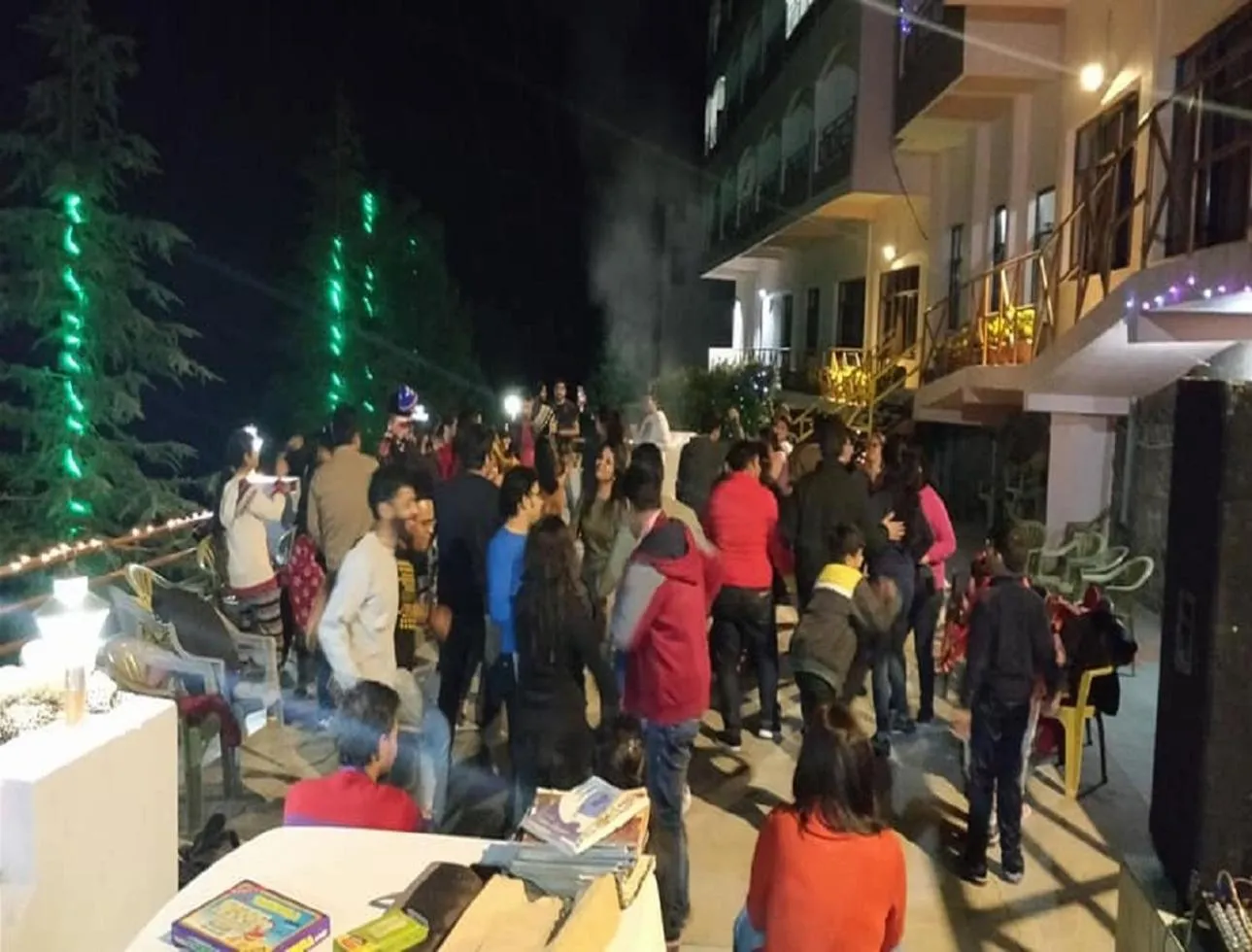 Evening entertainment in ECKO Kasang Regency Hill Resort