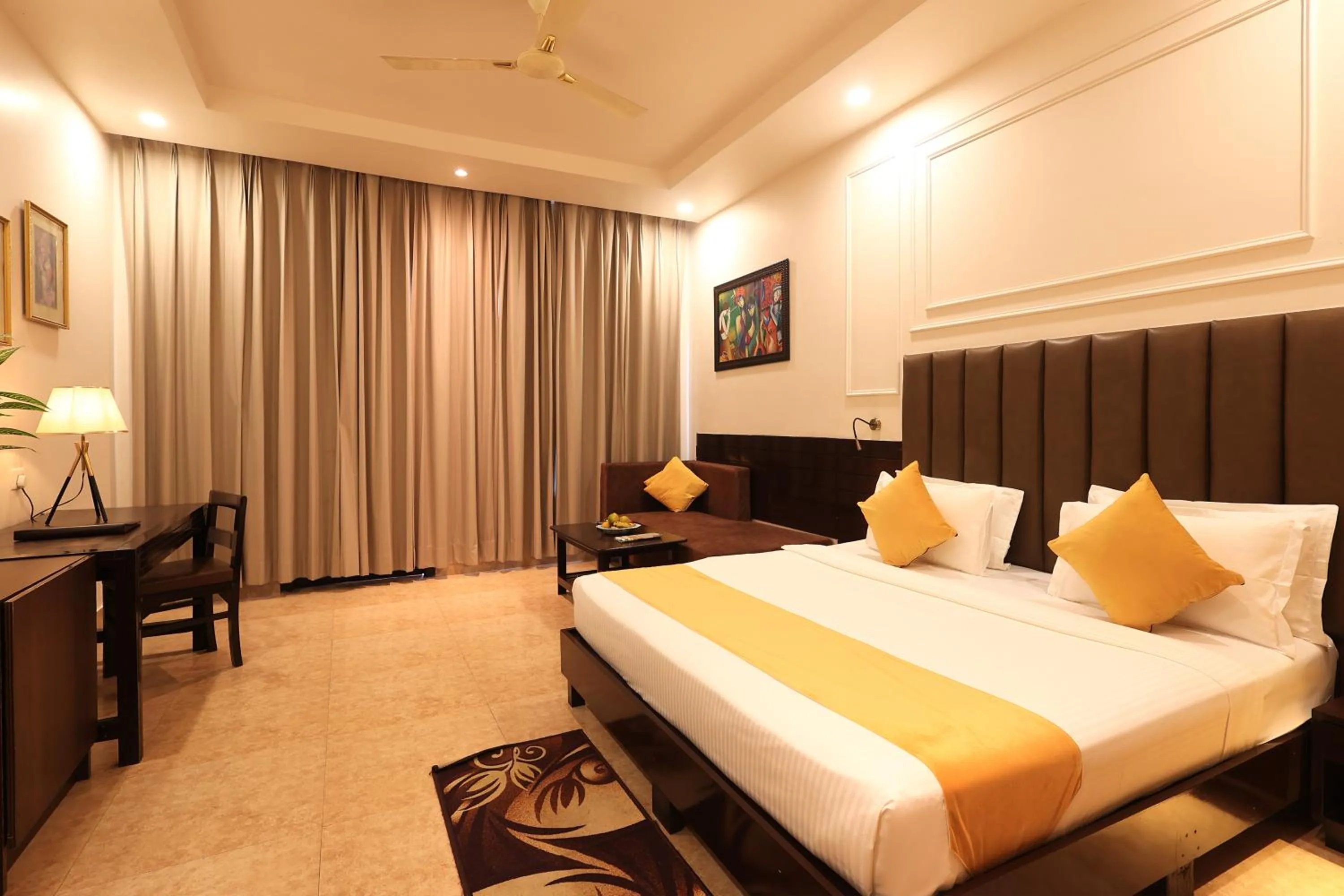 Bed in ECKO Kasang Regency Hill Resort