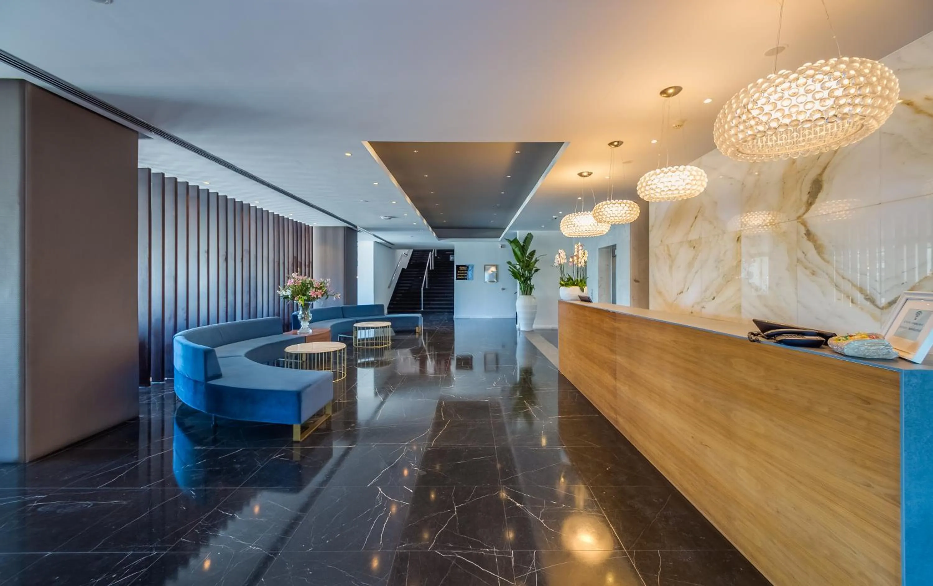 Lobby or reception in Sun Hall Hotel