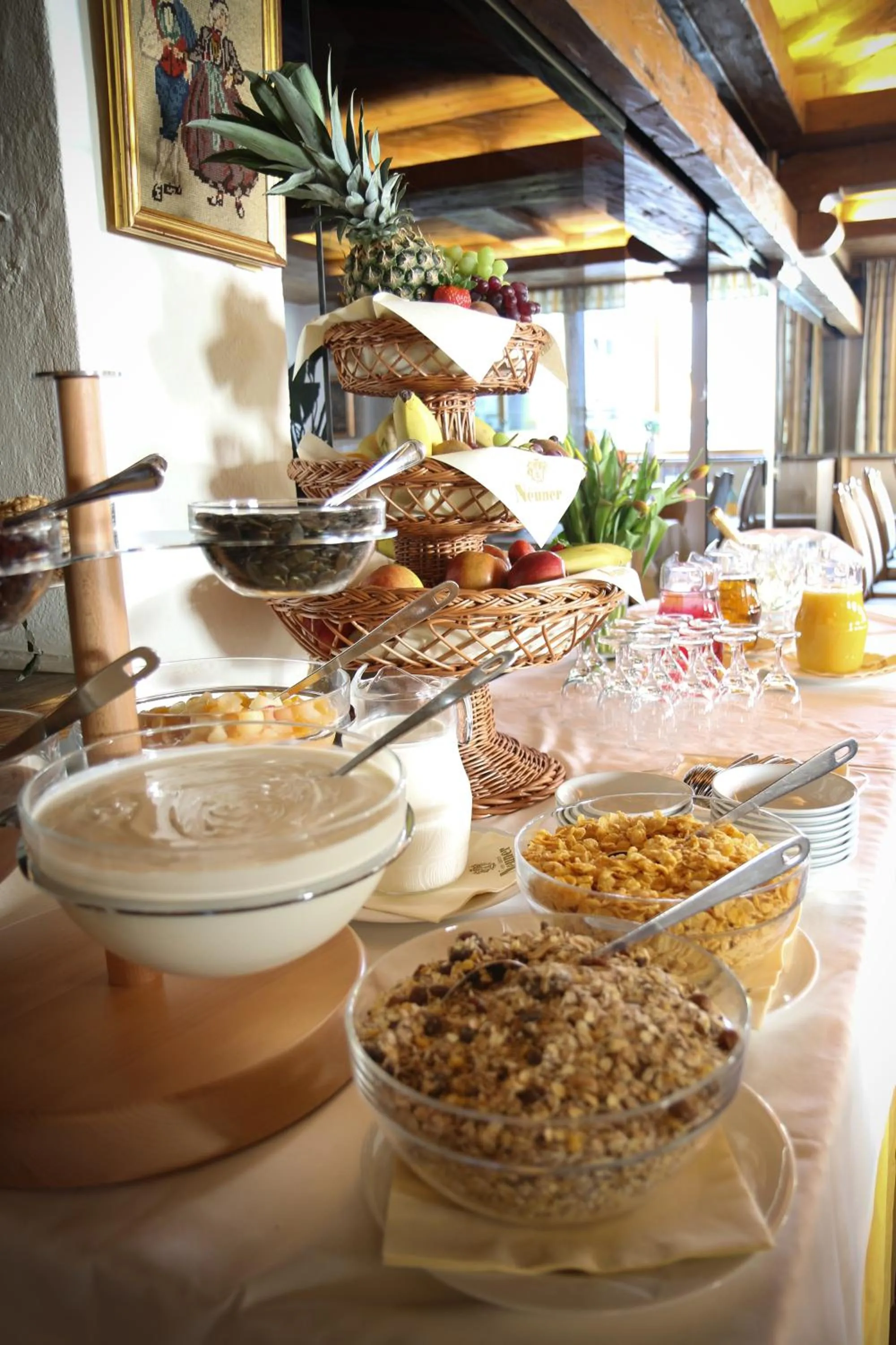 Buffet breakfast in Hotel Gasthof Neuner
