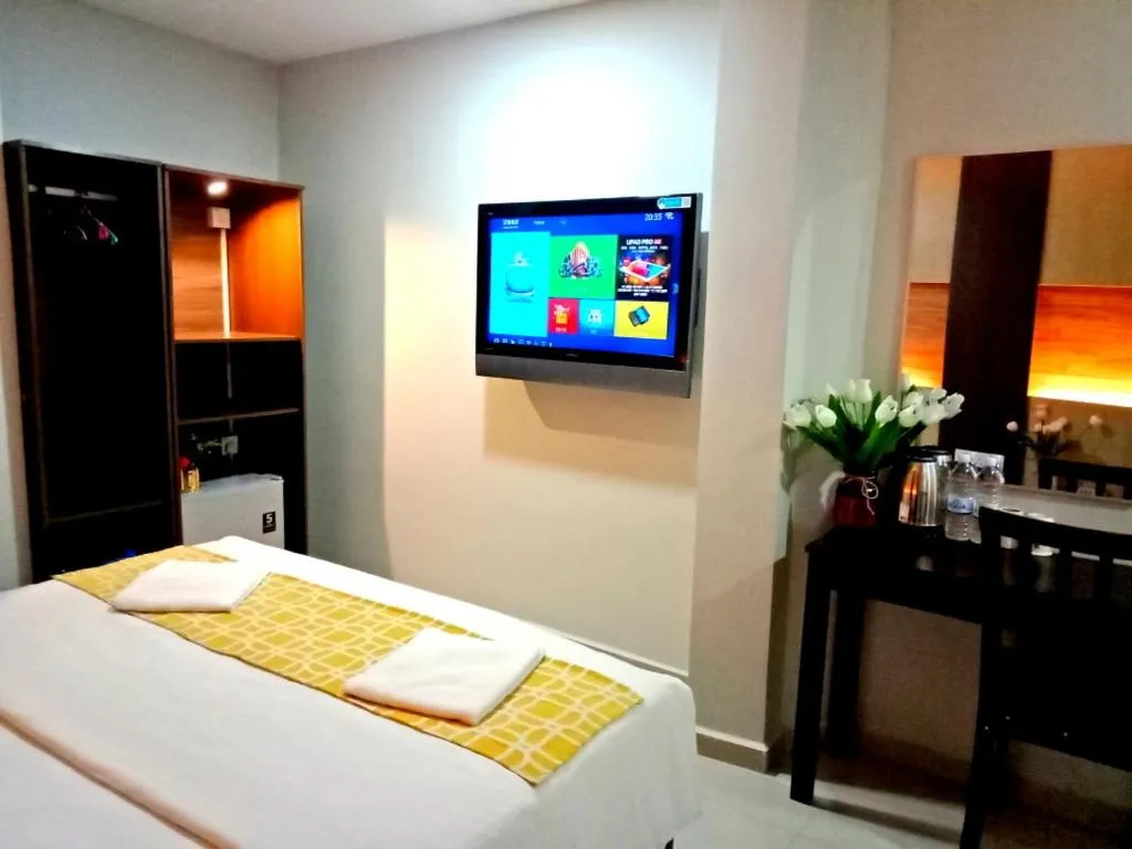 Bed in Eazy Hotel at Ampang