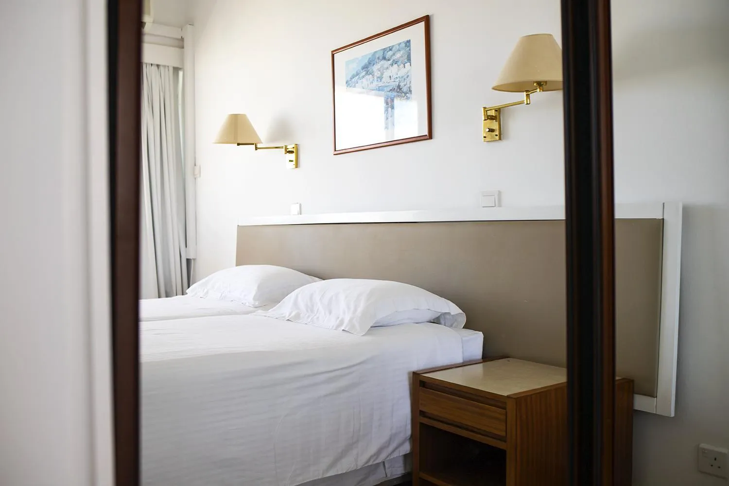 Bed in Sun Hall Beach Hotel Apartments