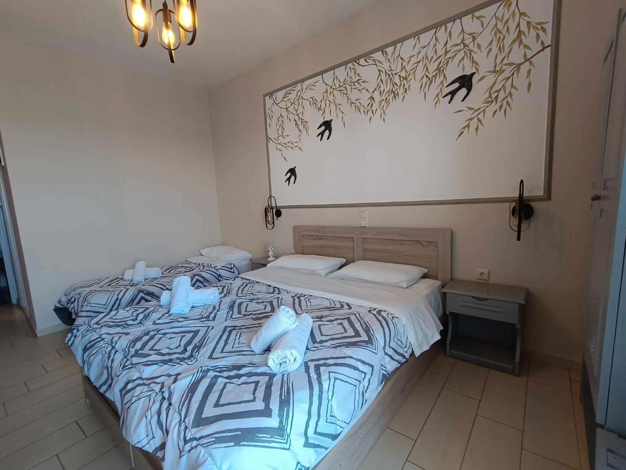 Bed in Panorama Hotel - Restaurant