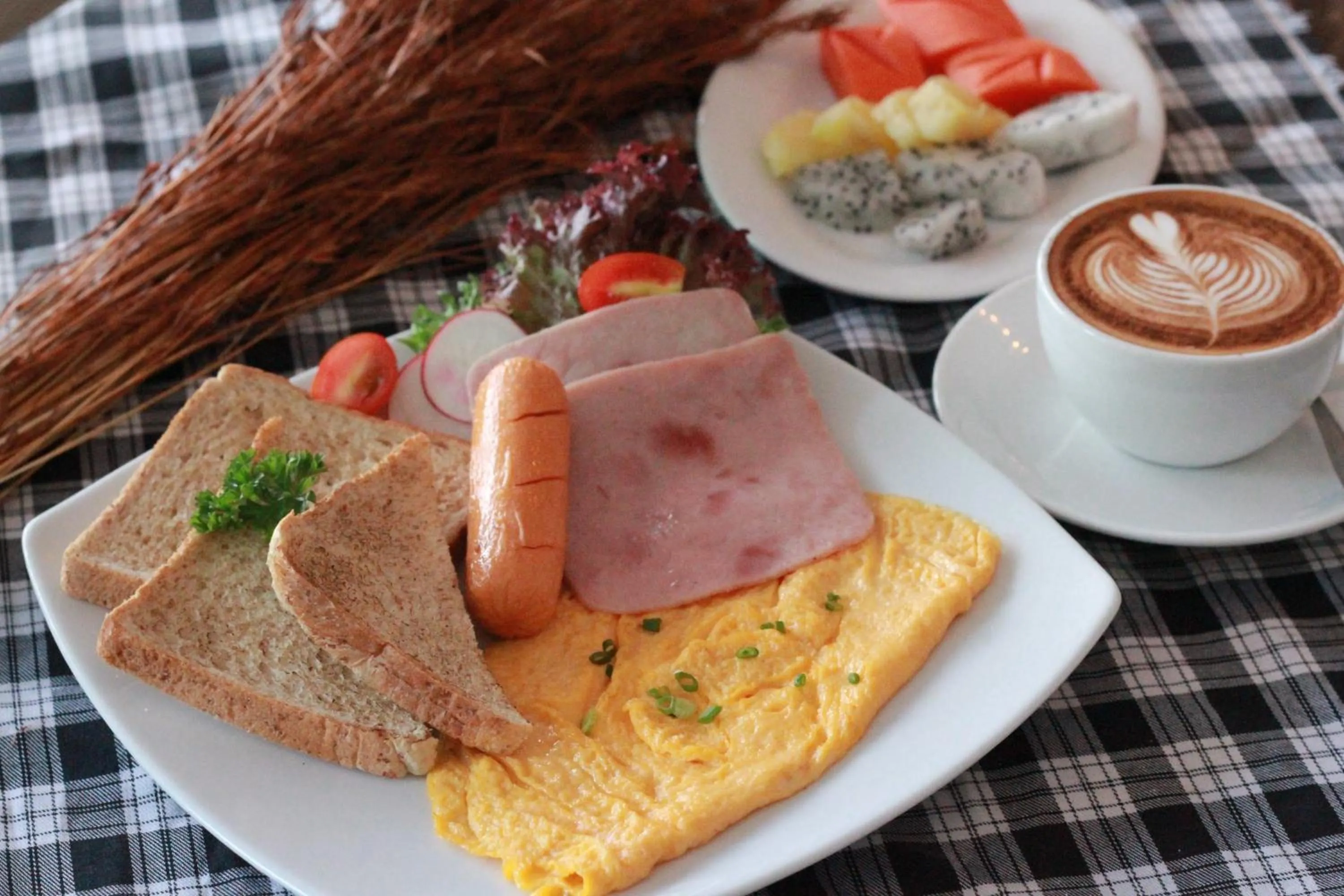 American breakfast in UD Capital Hotel