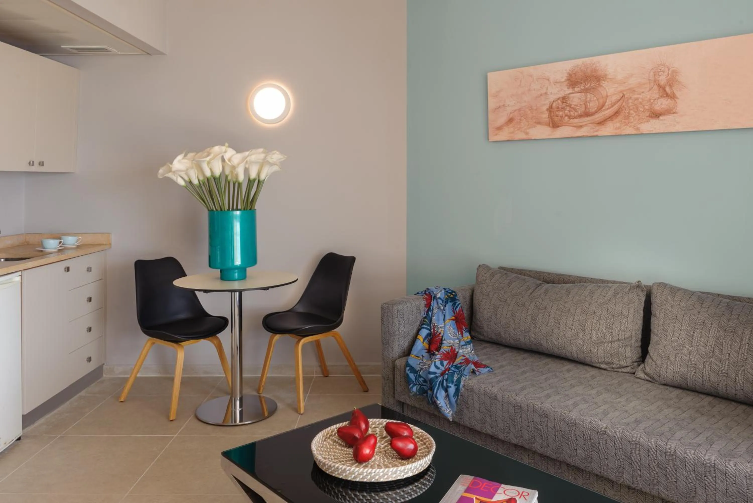 Seating area in Arena Hotel by the Beach